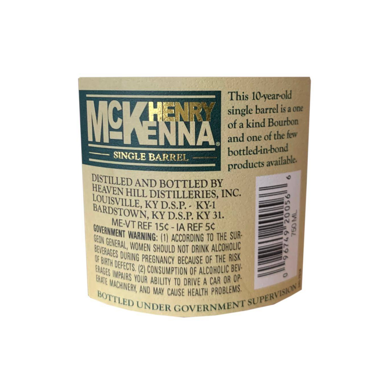 Henry McKenna Single Cask 2010 10 Years Bourbon Whisky 2