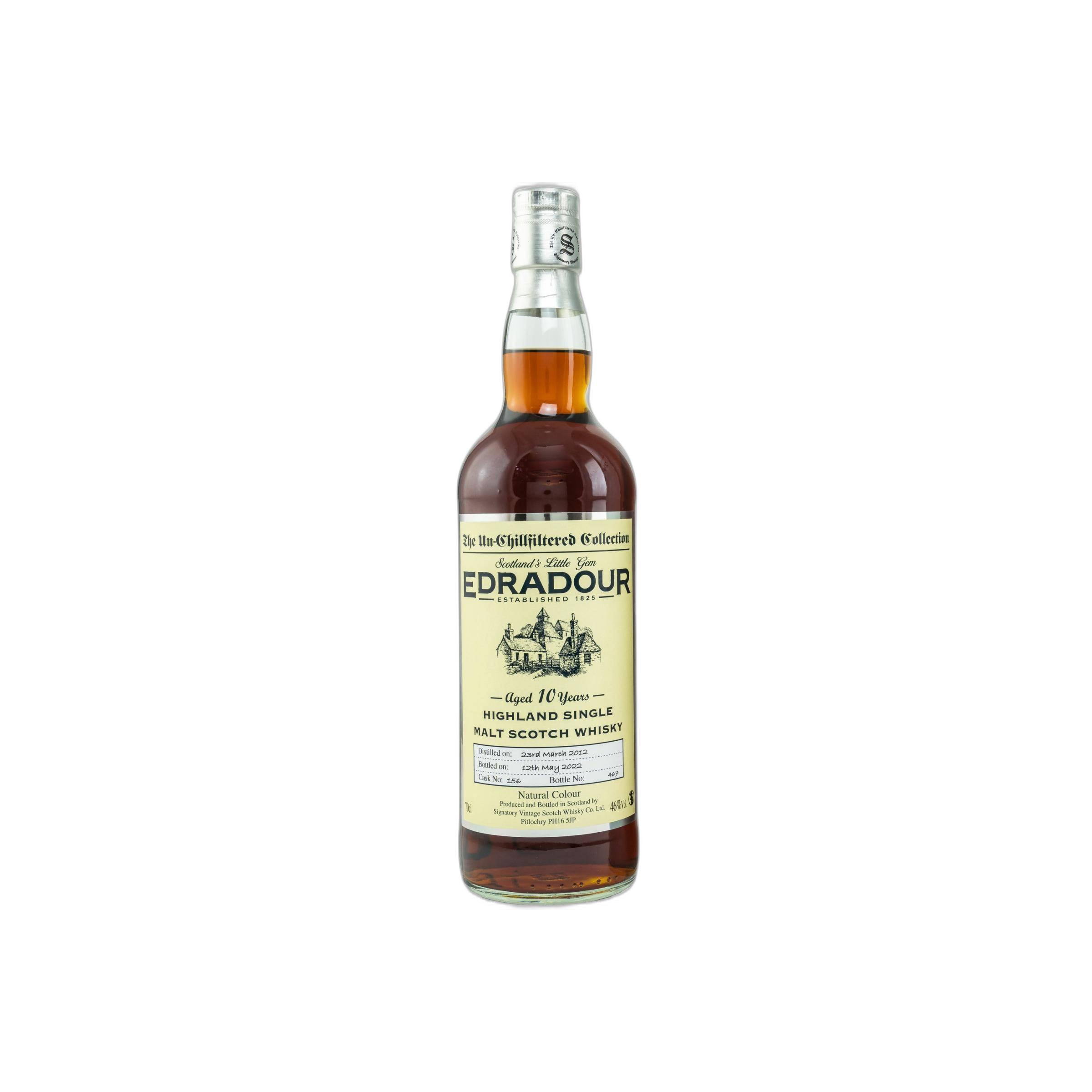 Edradour The Un-Chillfiltered Collection 2012 10 Years Single Malt Whisky