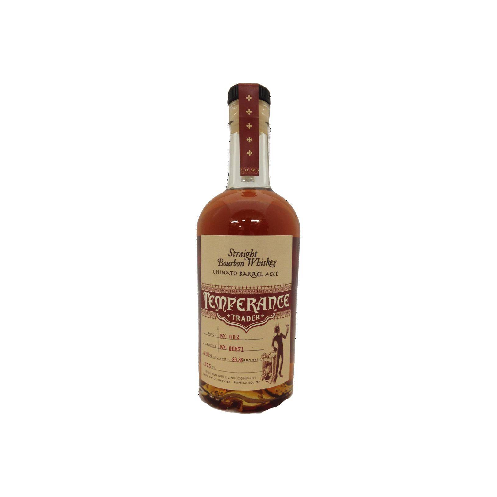 Temperance Trader Straight Bourbon Whiskey