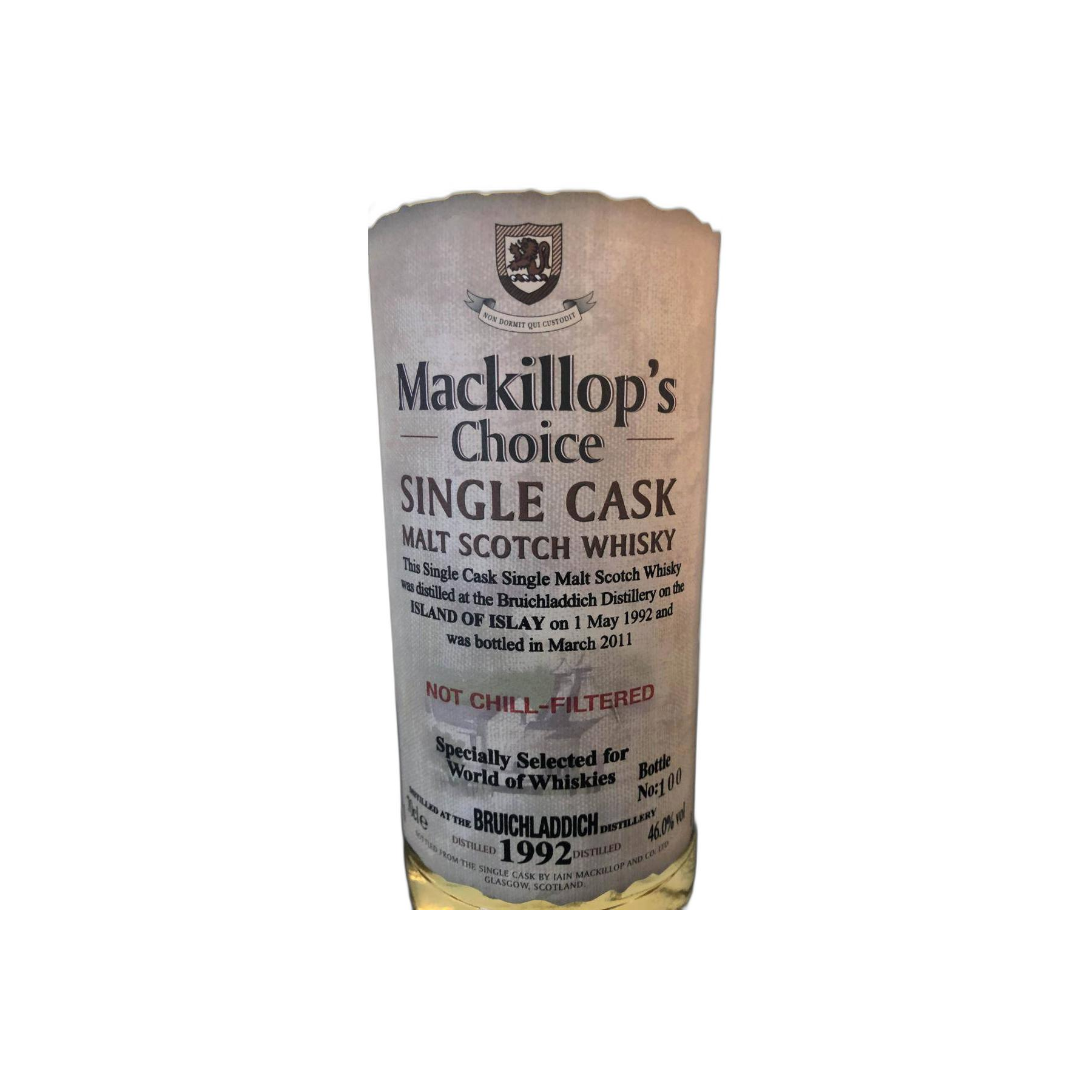 Bruichladdich Single Cask 1992 18 Years Single Malt Whisky 3