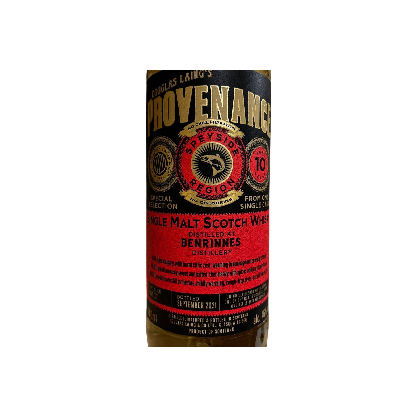 Benrinnes 2011 10 Years Single Malt Whisky 2