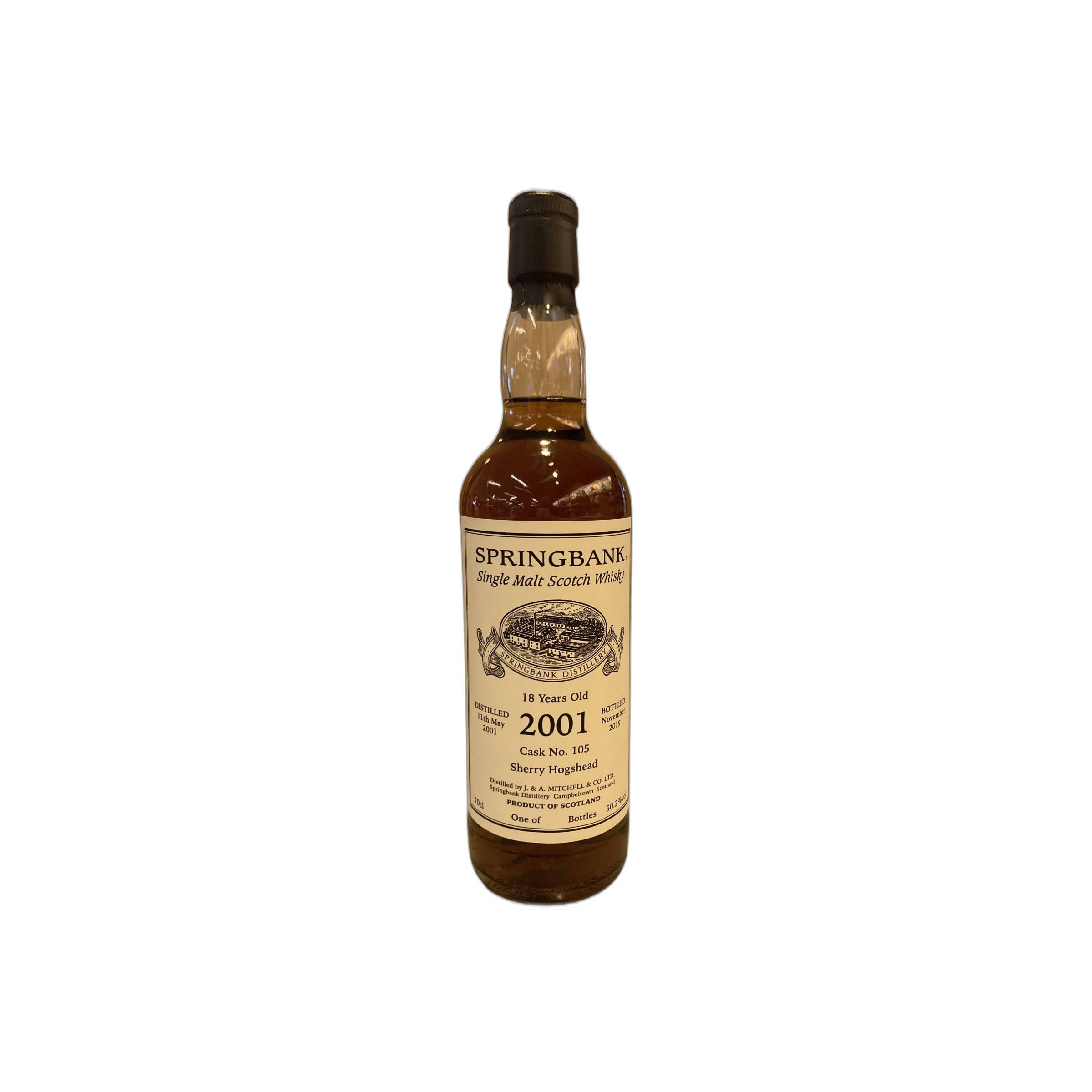 Springbank Private Bottling 2001 18 Years Single Malt Whisky
