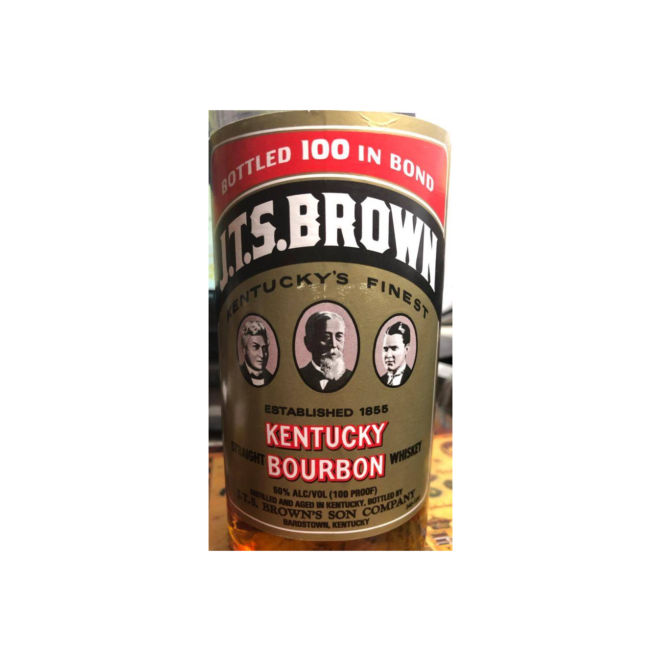J.T.S. Brown Bottled 100 in bond 2