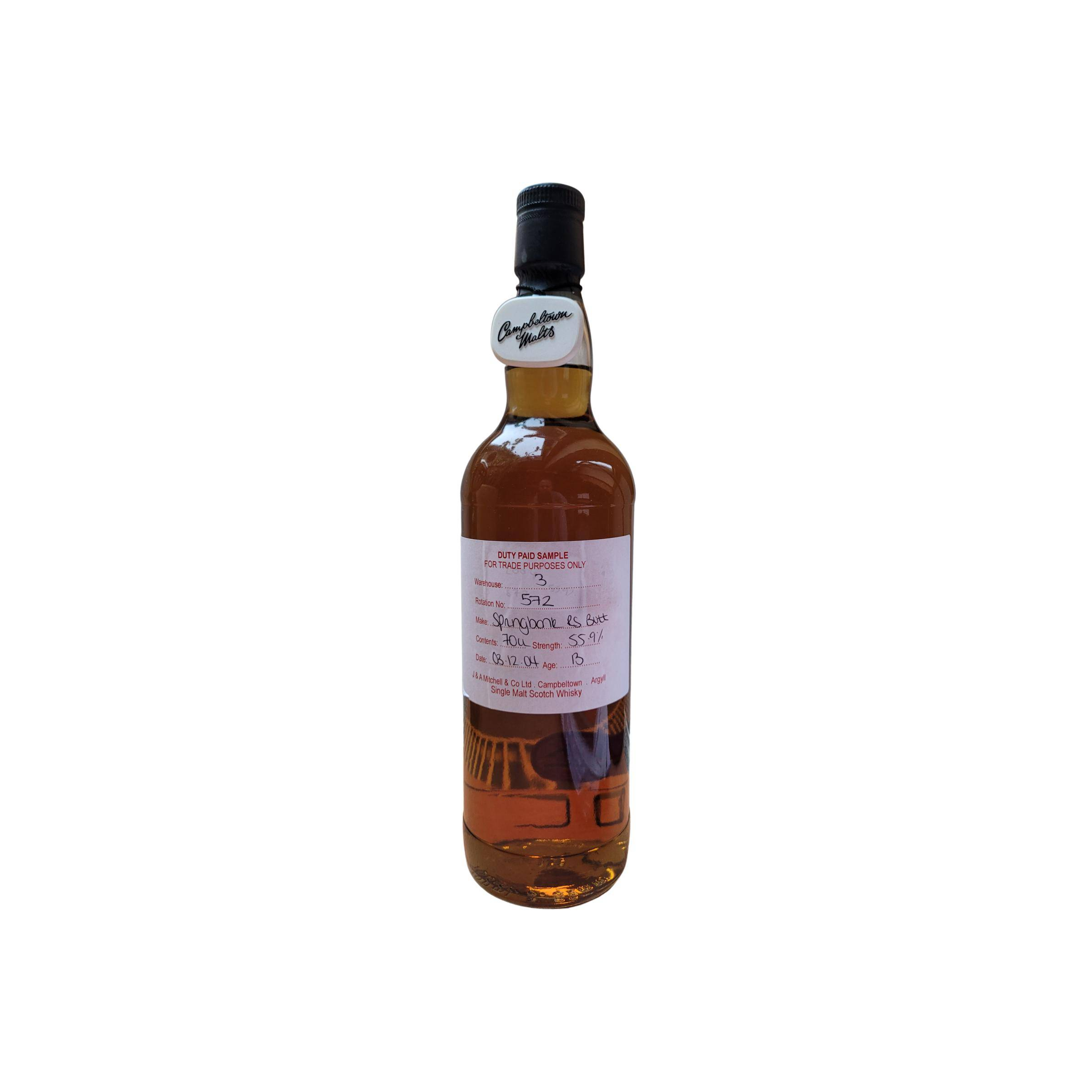 Springbank Duty Paid Sample - For Trade Purposes Only 2004 13 Years Single Malt Whisky