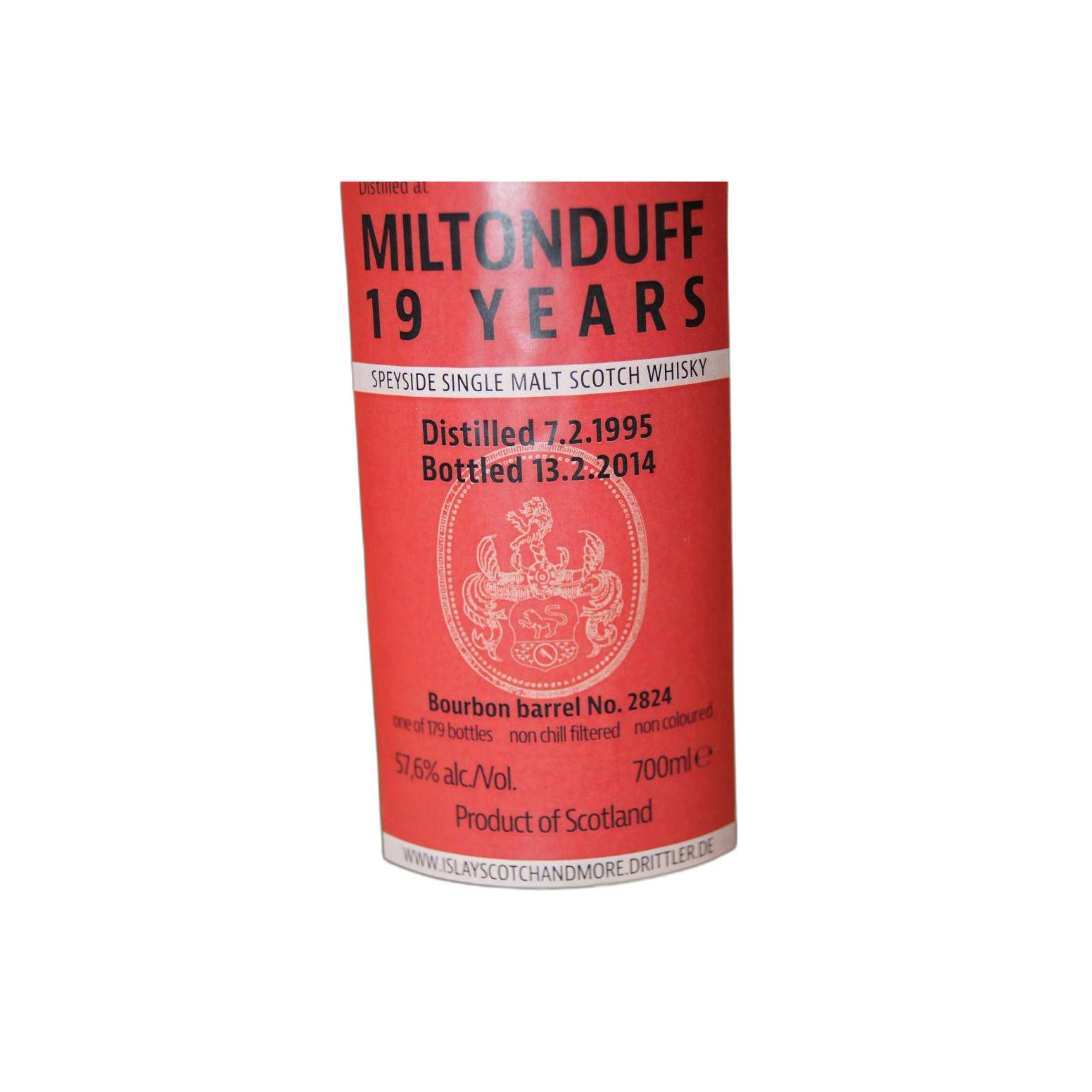 Miltonduff 1995 19 Years Single Malt Whisky