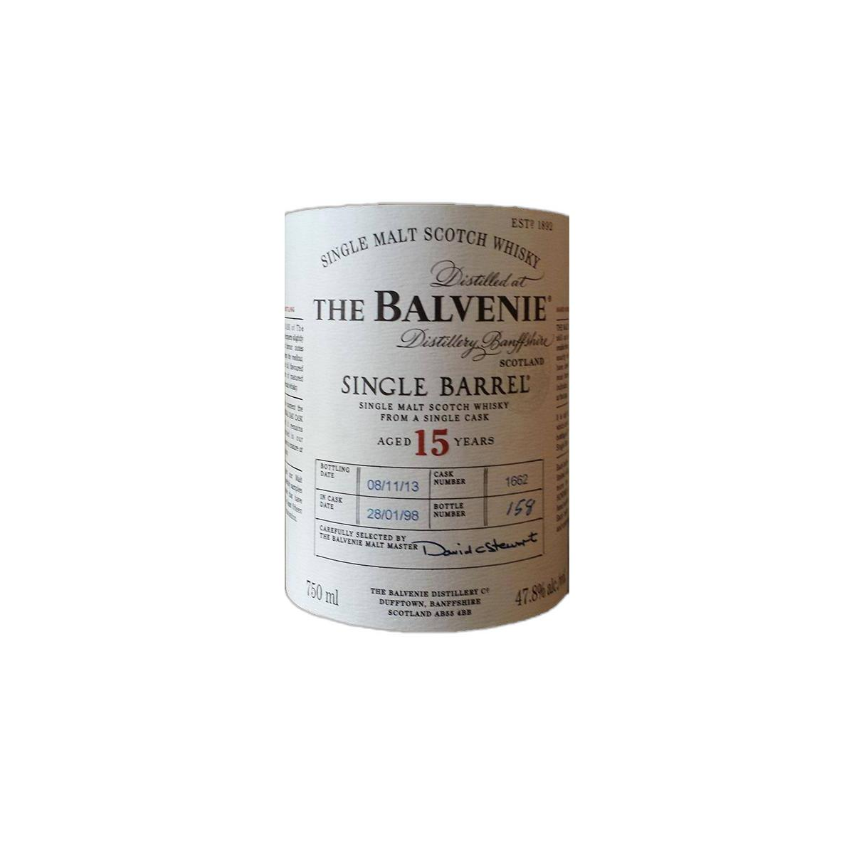 The Balvenie Single Cask 1998 15 Years Single Malt Whisky