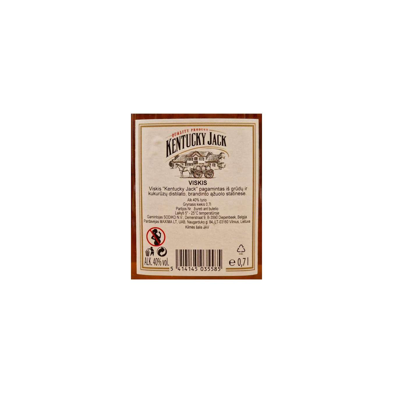Kentucky Jack Kentucky Straight Bourbon Whiskey 2