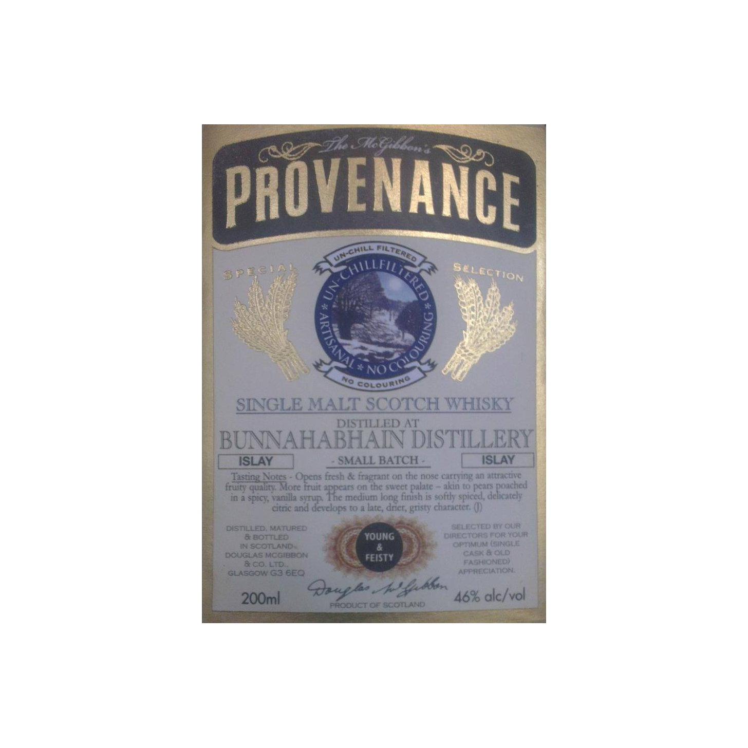 Bunnahabhain McGibbon's Provenance Single Malt Whisky