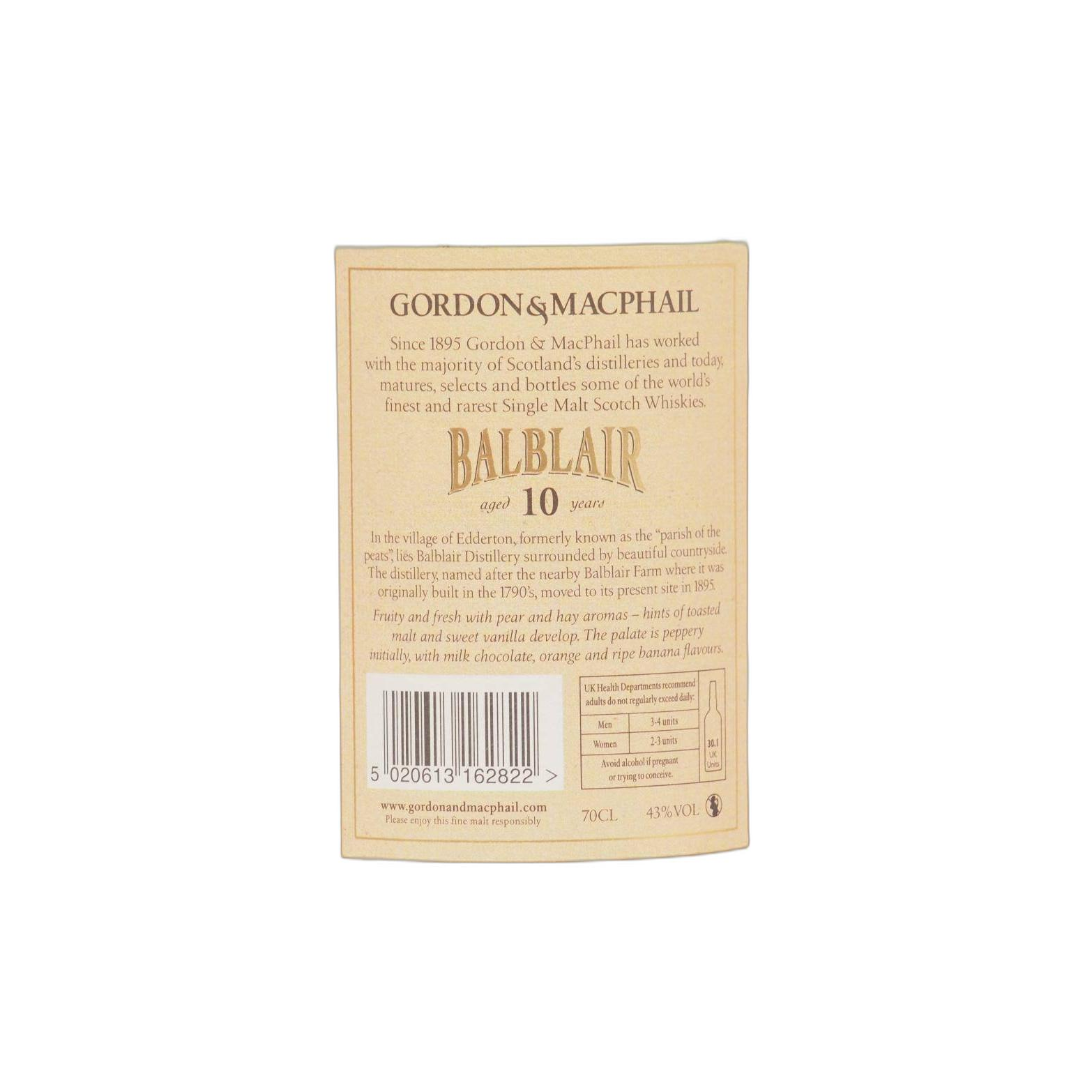 Balblair Licensed Bottling 10 Years Single Malt Whisky 3
