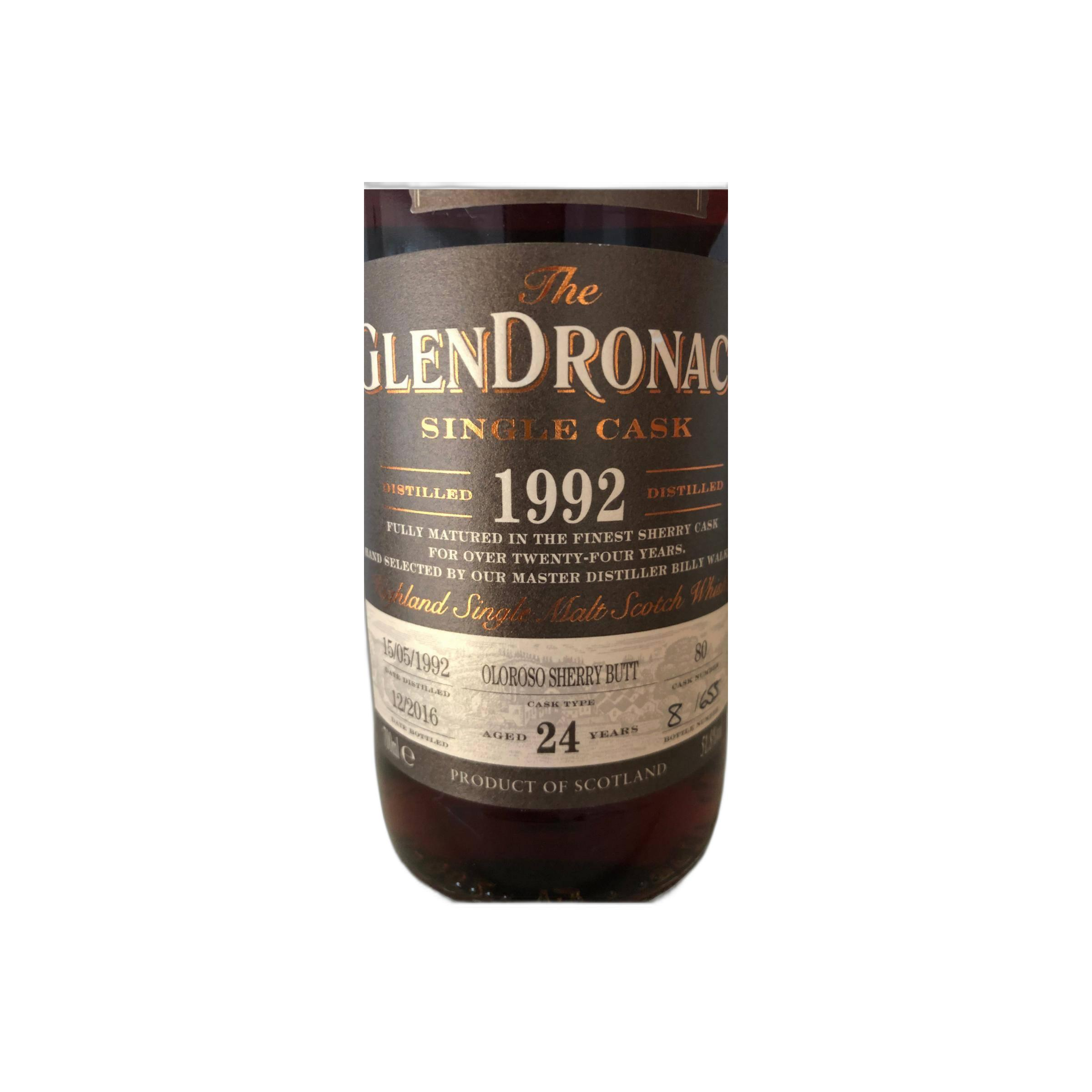 GlenDronach Single Cask 1992 24 Years Single Malt Whisky