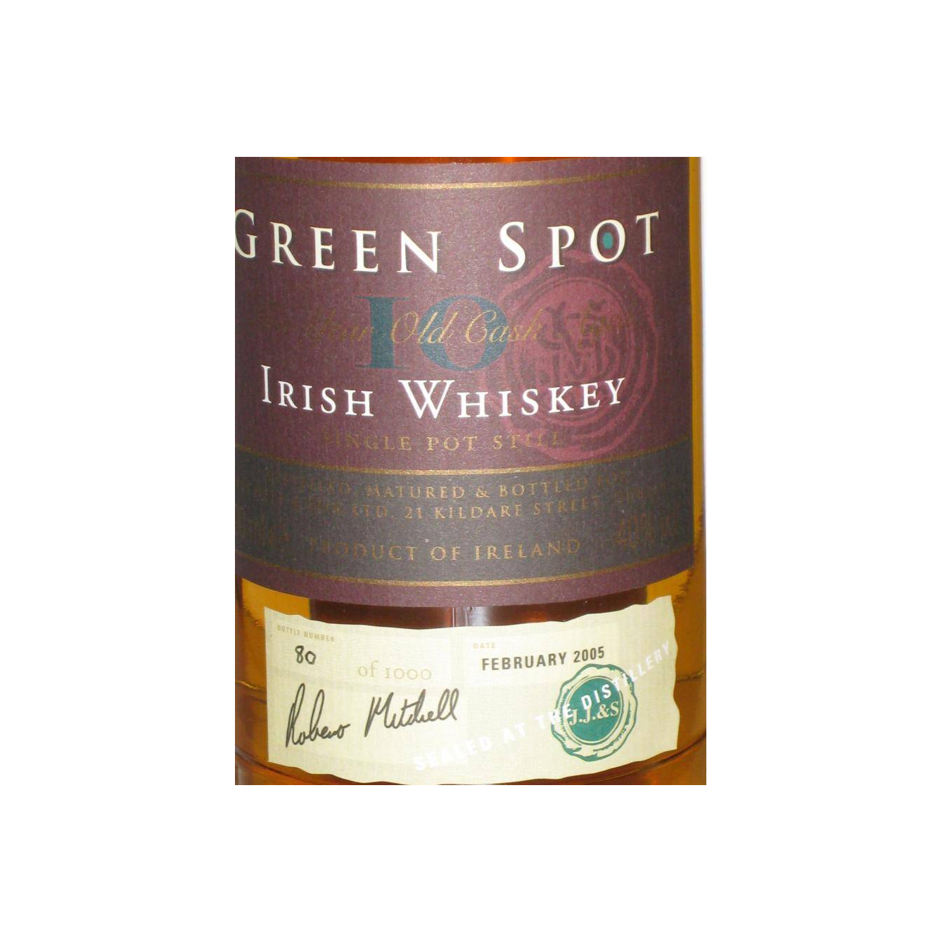 Green Spot 10 Years Single Pot Still Whisky 2