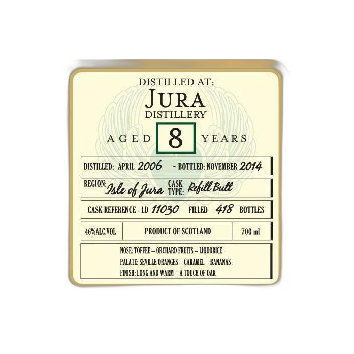 Jura 2006 8 Years Single Malt Whisky