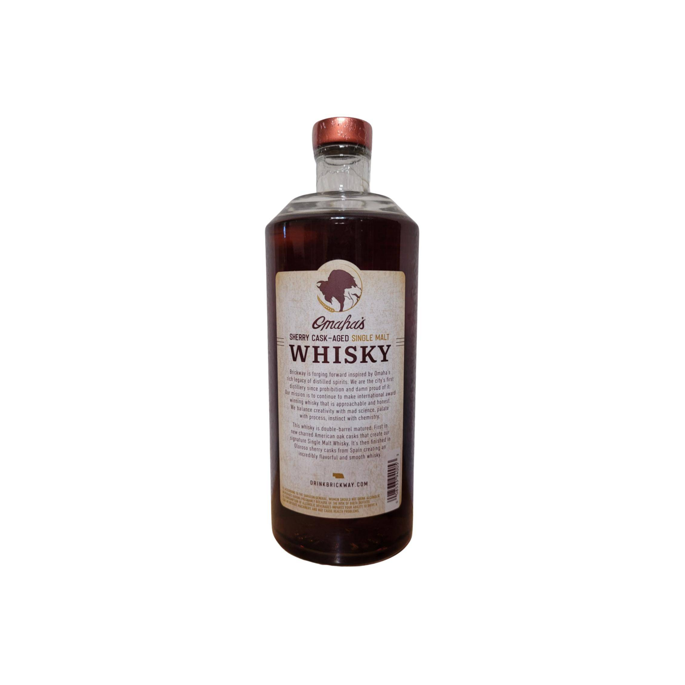 Brickway Sherry Cask-Aged Single Malt Whiskey 2