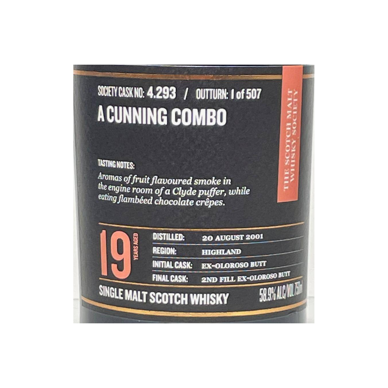 The Scotch Malt Whisky Society 2001 19 Years Single Malt Whisky 2