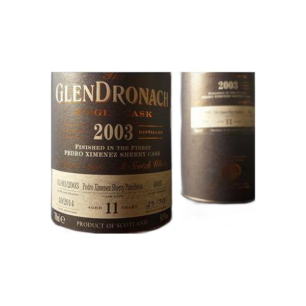 GlenDronach Single Cask 2003 11 Years Single Malt Whisky 2