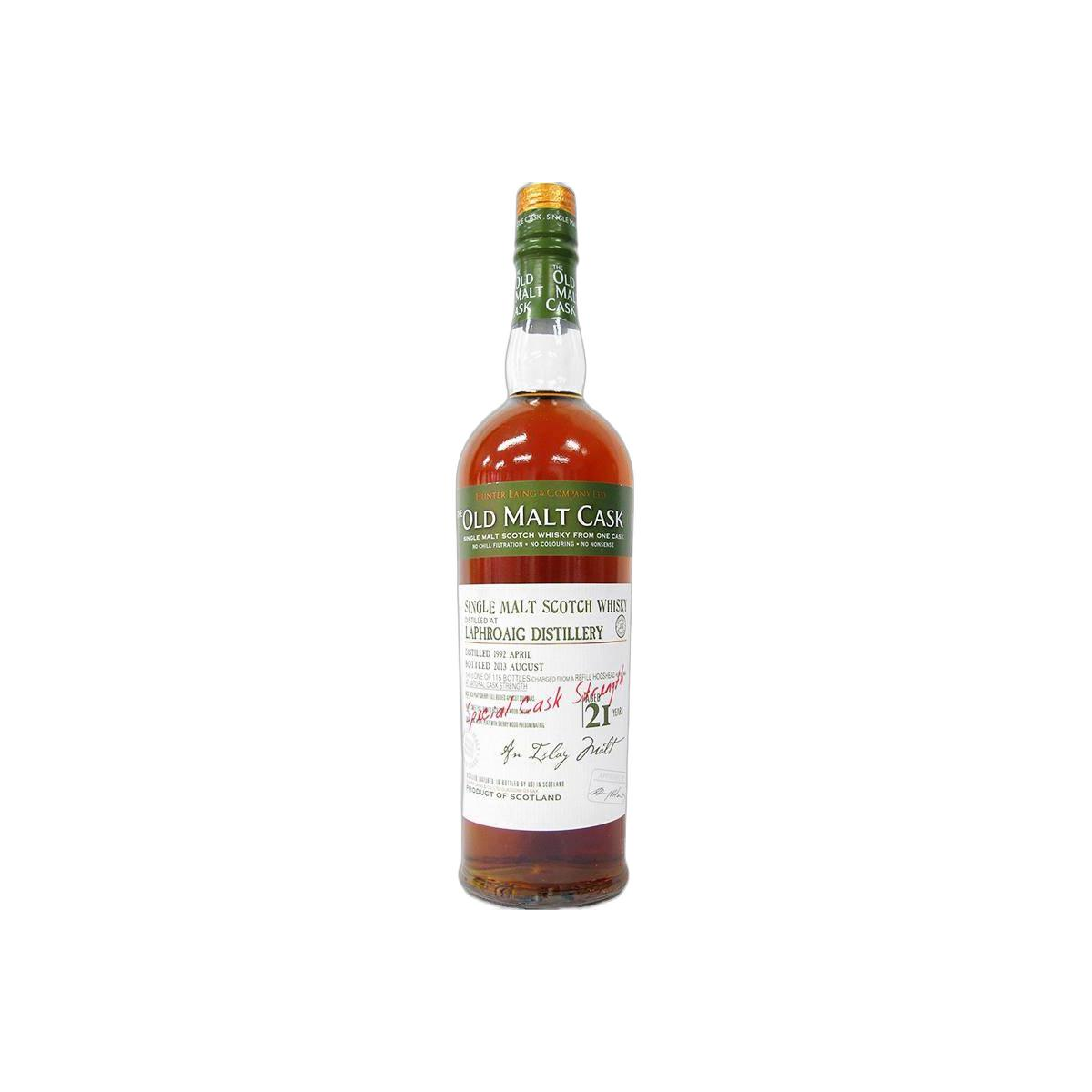 Laphroaig 1992 21 Years Single Malt Whisky