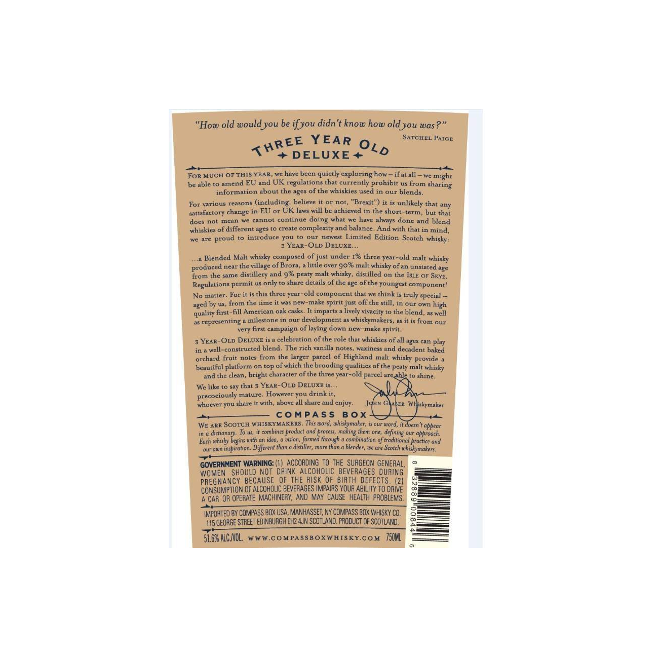 Compass Box Limited Edition 3 Years Blended Malt Whisky 3