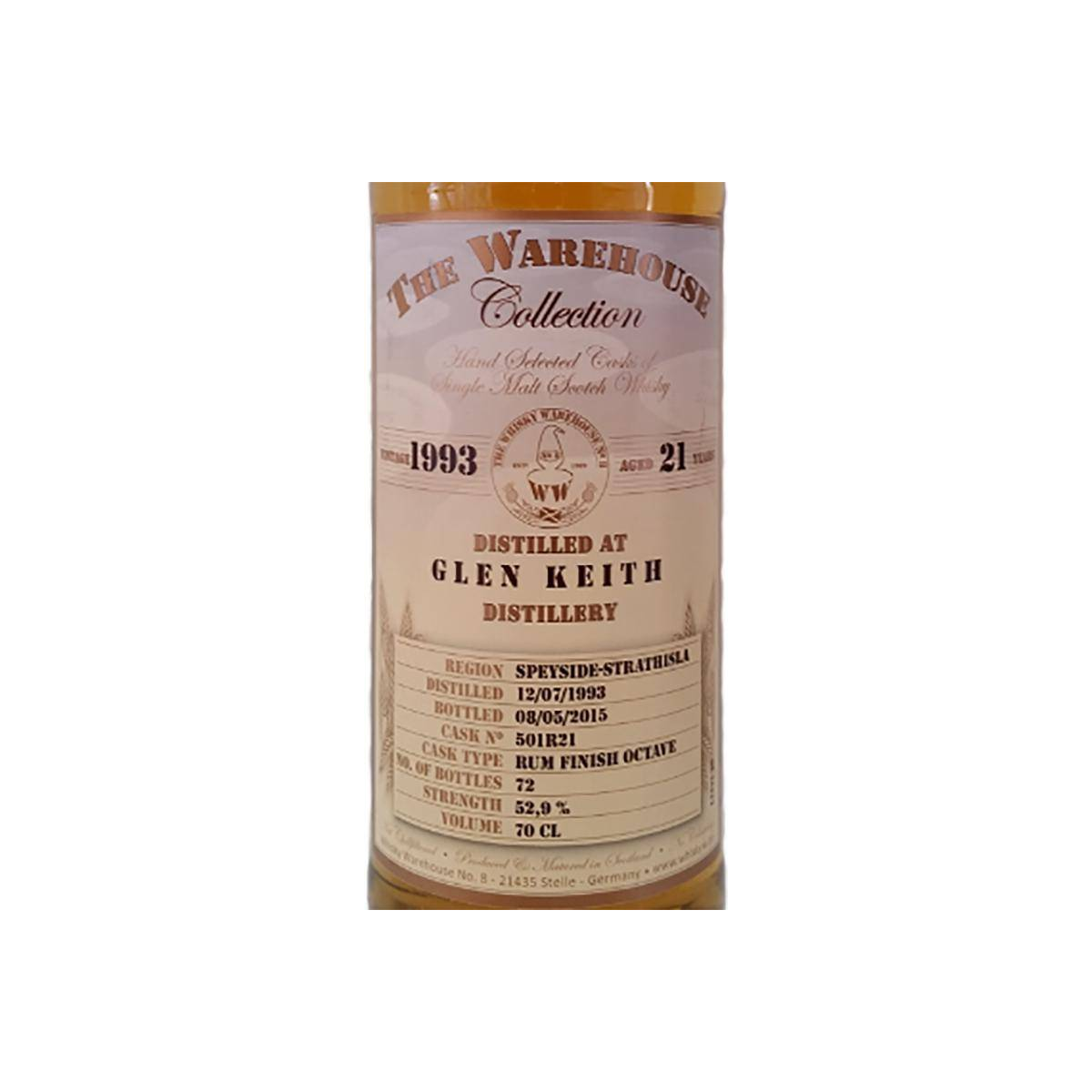 Glen Keith 1993 21 Years Single Malt Whisky