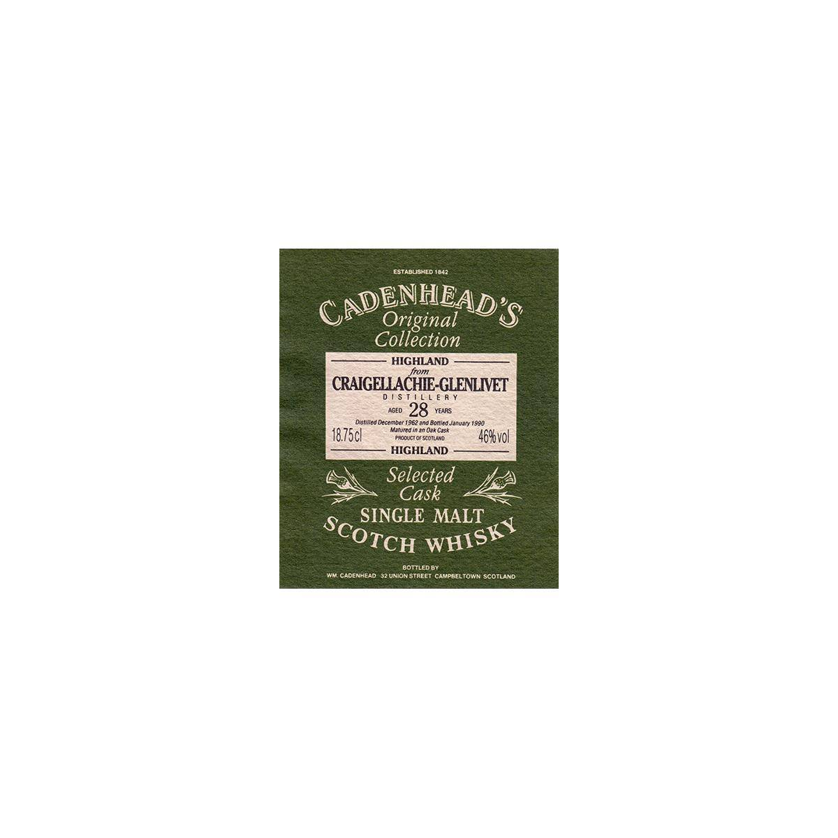 Craigellachie 1962 28 Years Single Malt Whisky