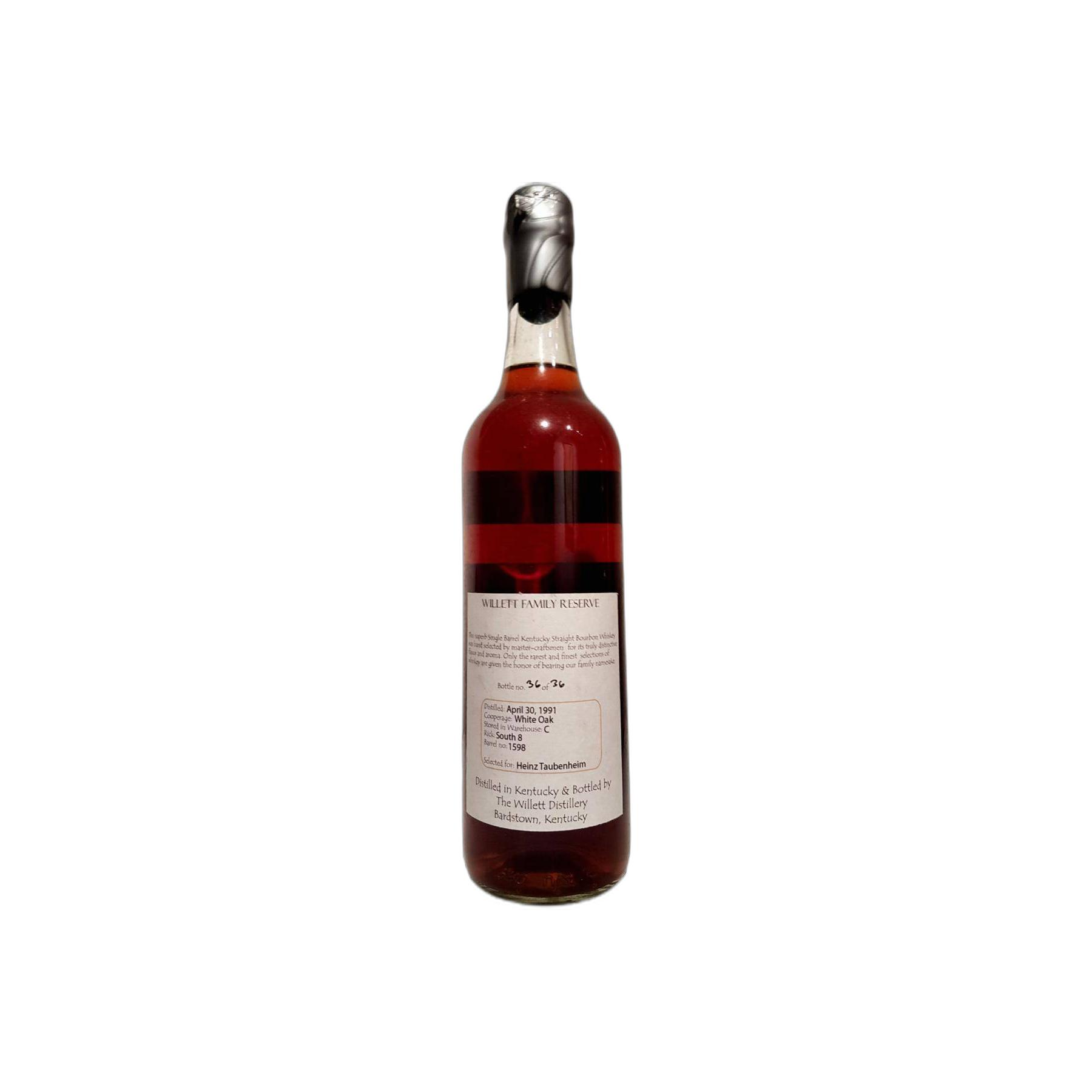 Willett Family Estate Bottled Single Barrel Bourbon 1991 17 Years Bourbon Whisky 2