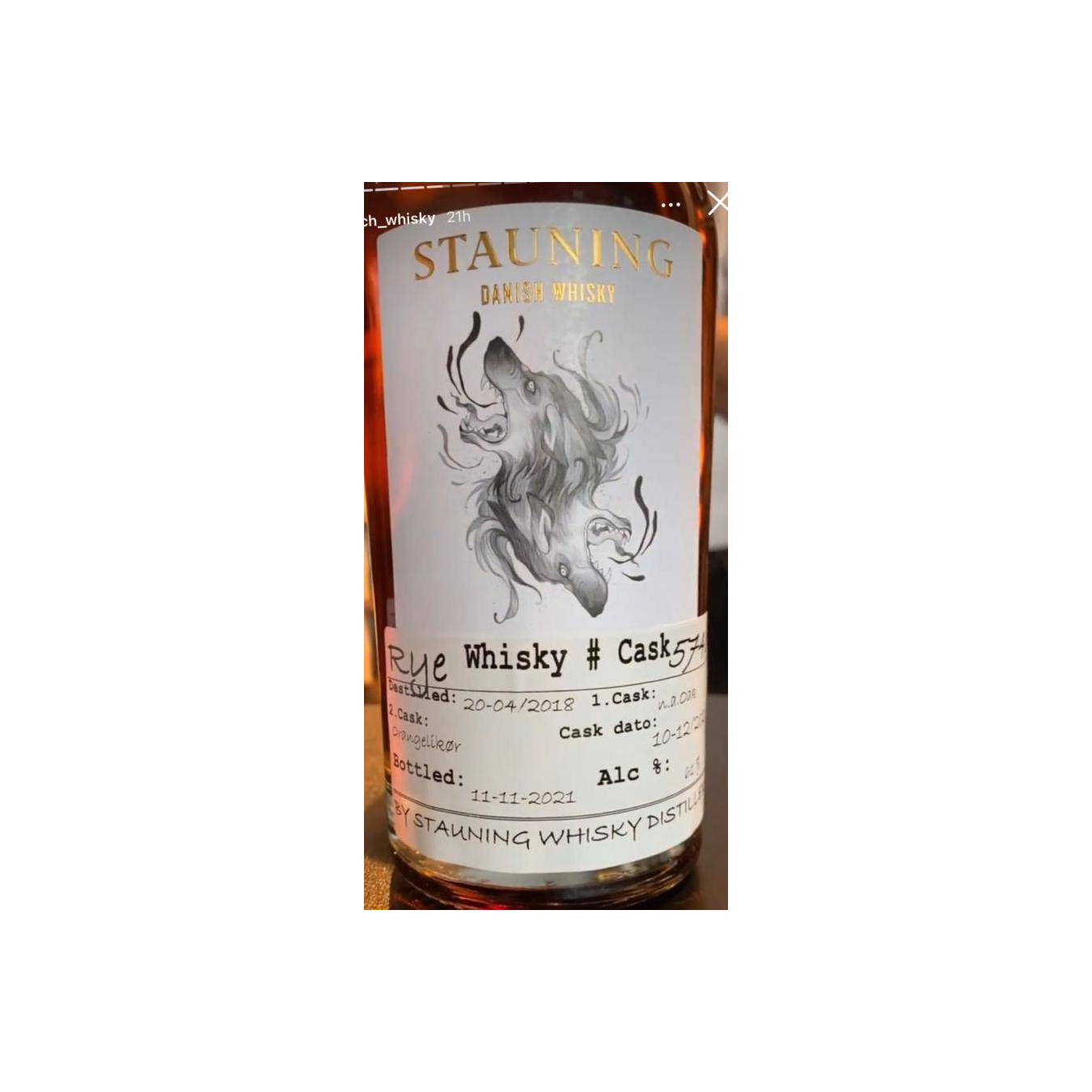 Stauning 2018 3 Years Rye Whisky
