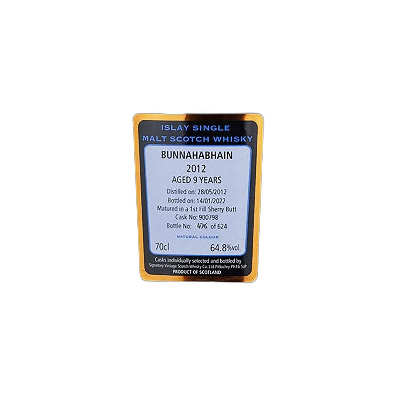 Bunnahabhain Cask Strength Collection 2012 9 Years Single Malt Whisky 3