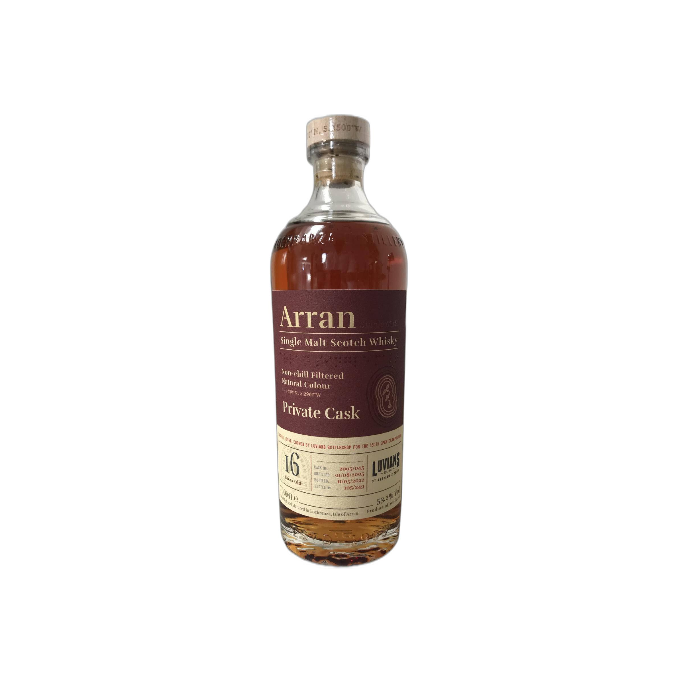 Arran 2005 16 Years Single Malt Whisky