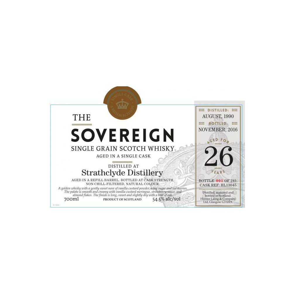 Strathclyde 1990 26 Years Single Grain Whisky