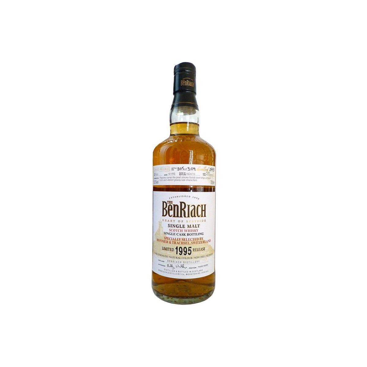 BenRiach Individual Cask Bottling 1995 19 Years Single Malt Whisky