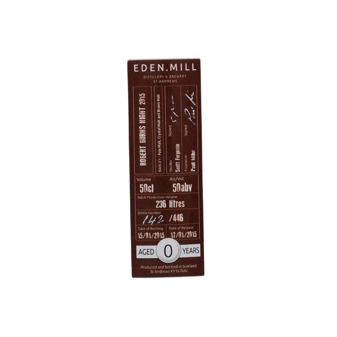 Eden Mill Spirit Whisky 2