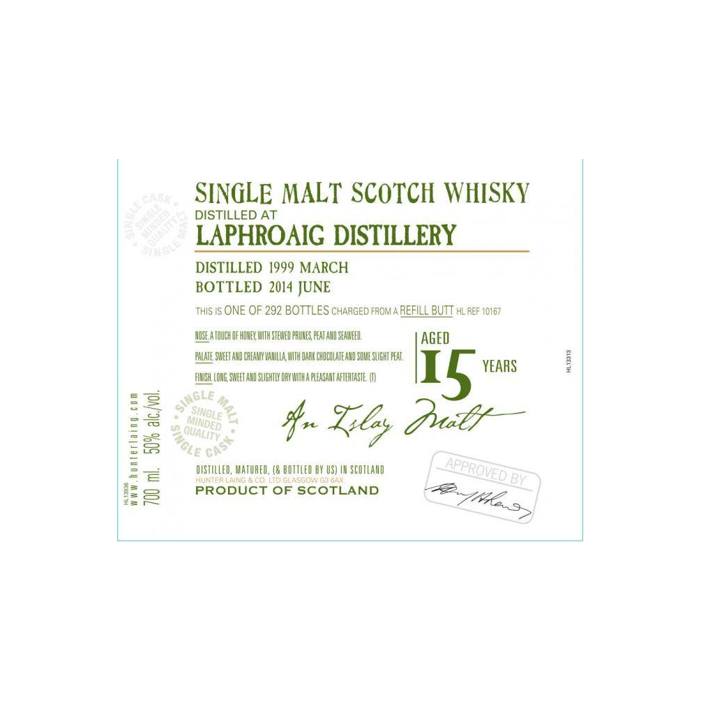 Laphroaig Old Malt Cask 1999 15 Years Single Malt Whisky 2