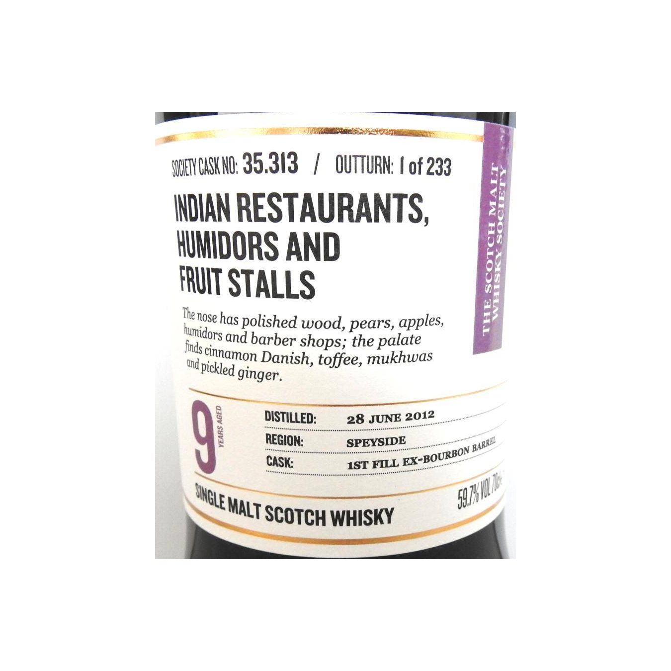The Scotch Malt Whisky Society 2012 9 Years Single Malt Whisky 2