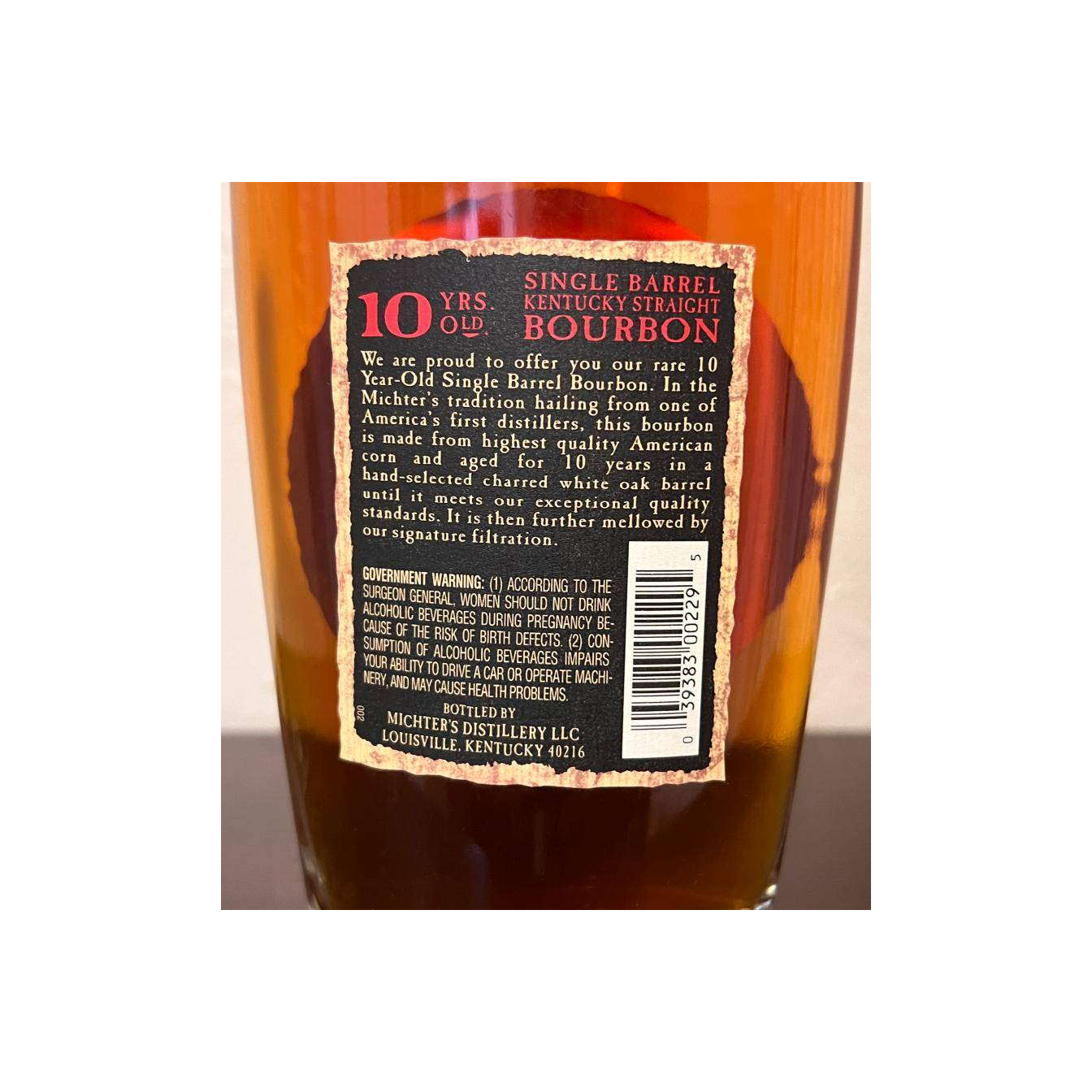 Michter's 10 Years Bourbon Whisky 3