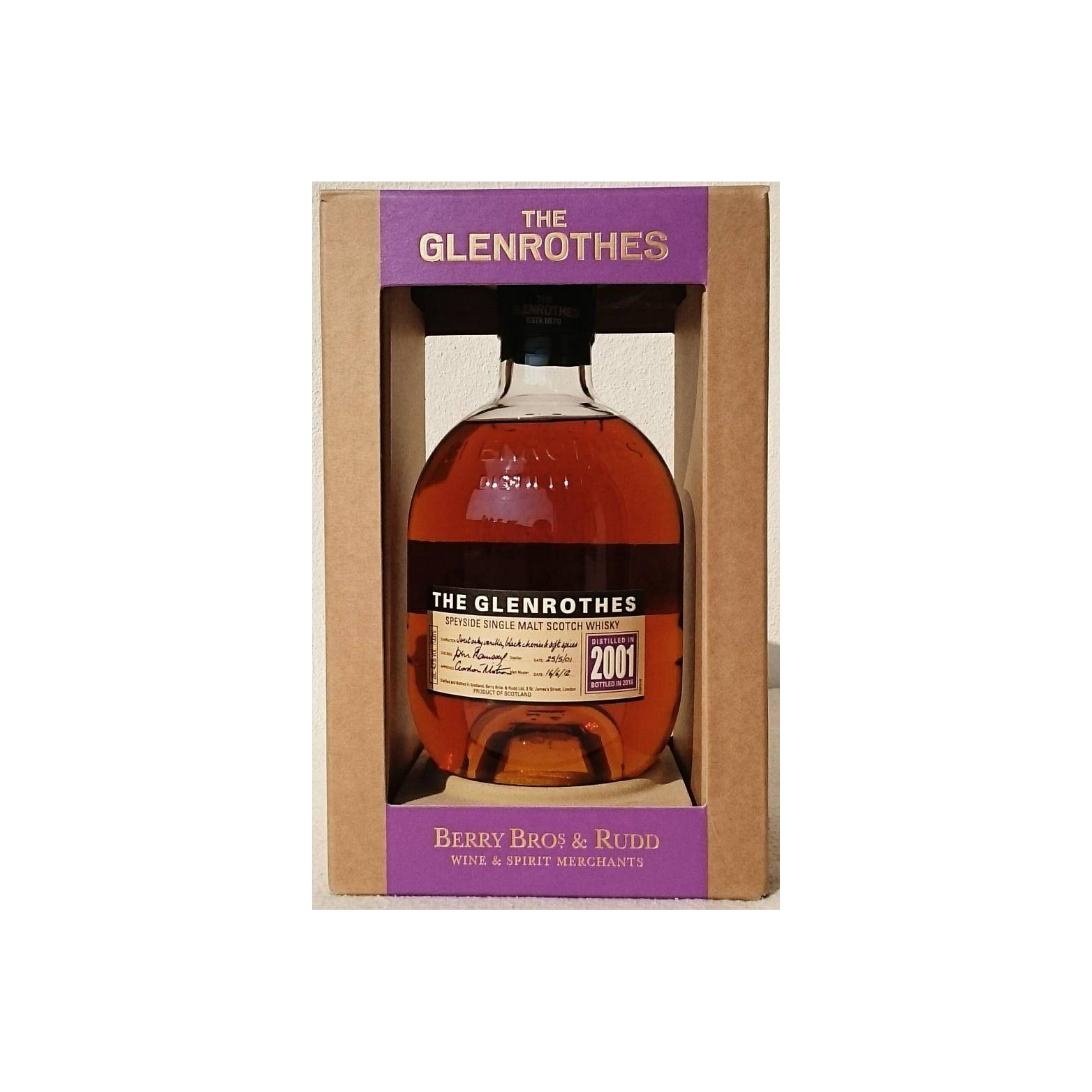 The Glenrothes 2001 15 Years Single Malt Whisky