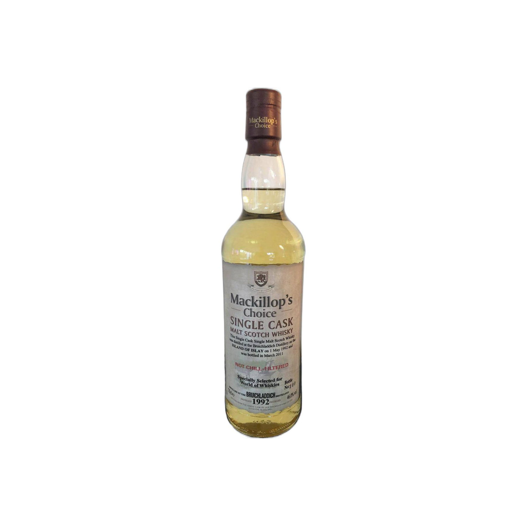 Bruichladdich Single Cask 1992 18 Years Single Malt Whisky