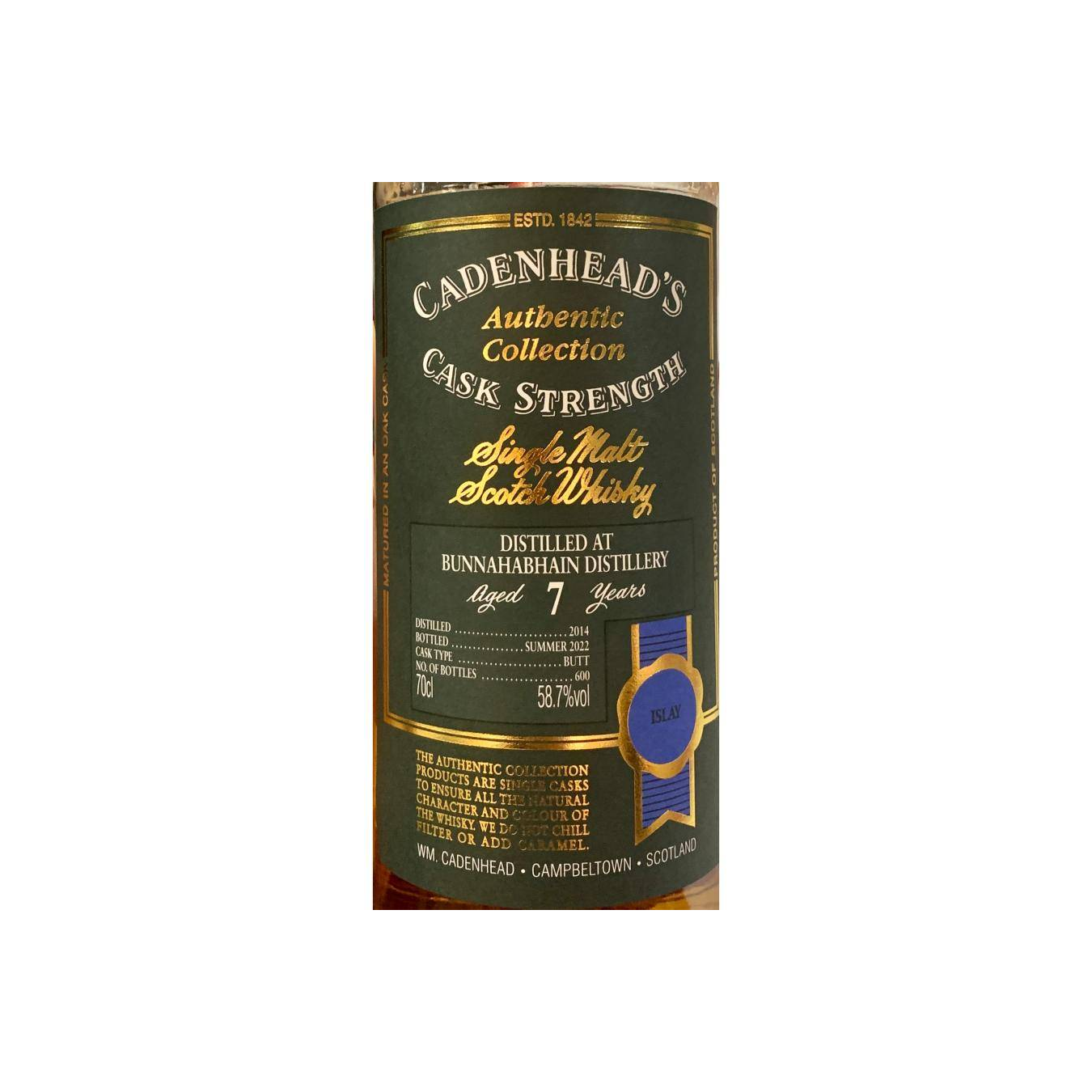 Bunnahabhain Authentic Collection 2014 7 Years Single Malt Whisky