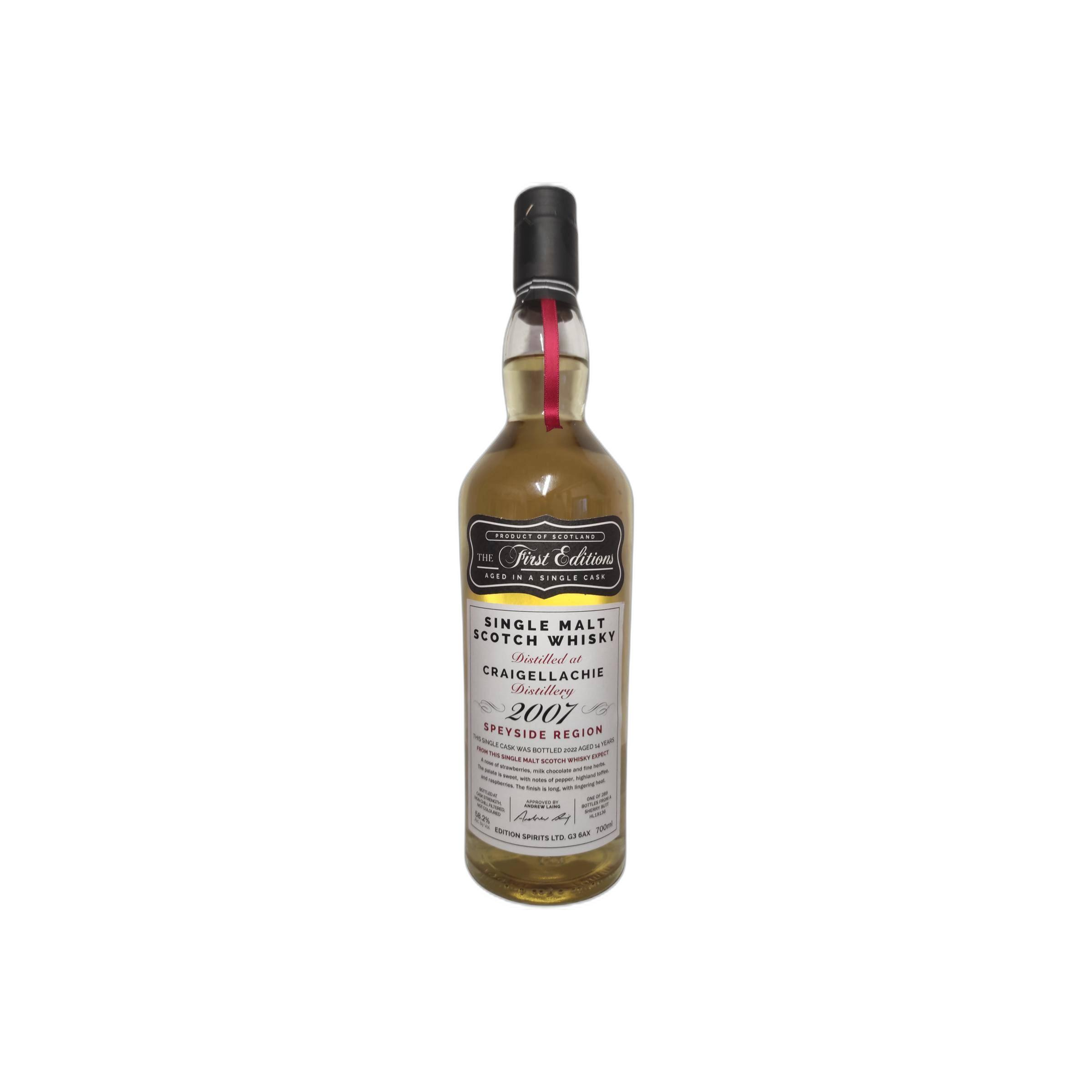 Craigellachie The First Editions 2007 14 Years Single Malt Whisky
