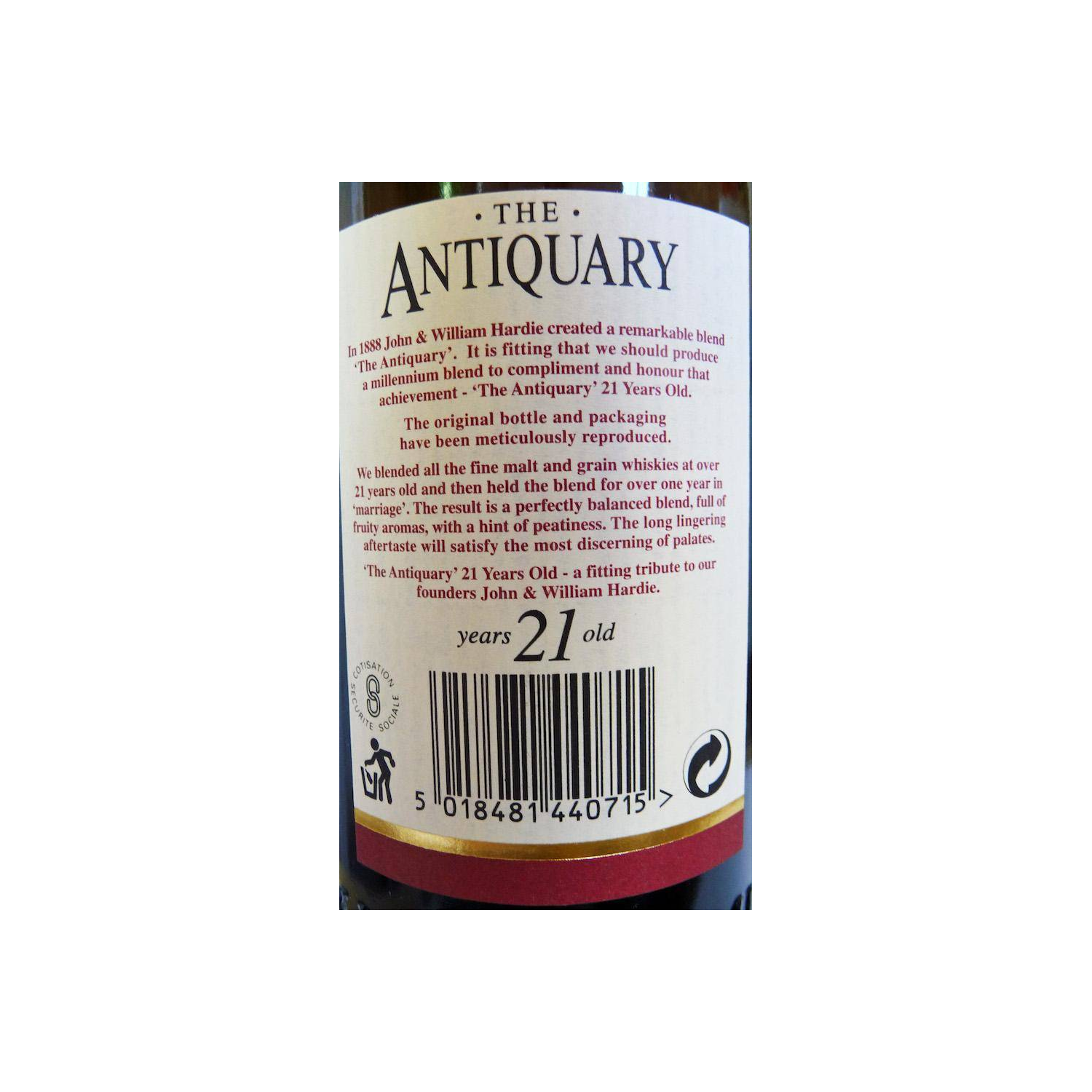The Antiquary 21-year-old 2