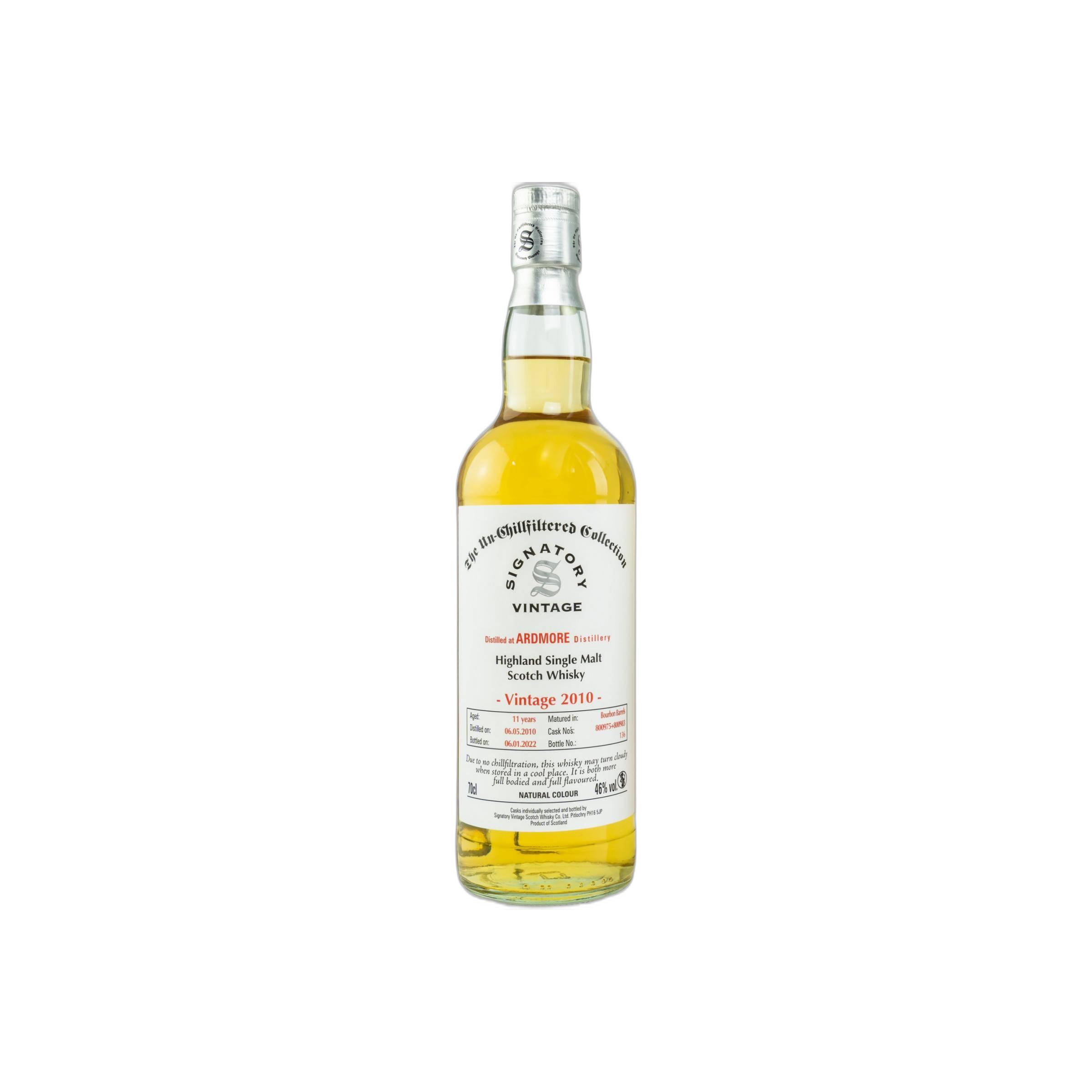 Ardmore The Un-Chillfiltered Collection 2010 11 Years Single Malt Whisky