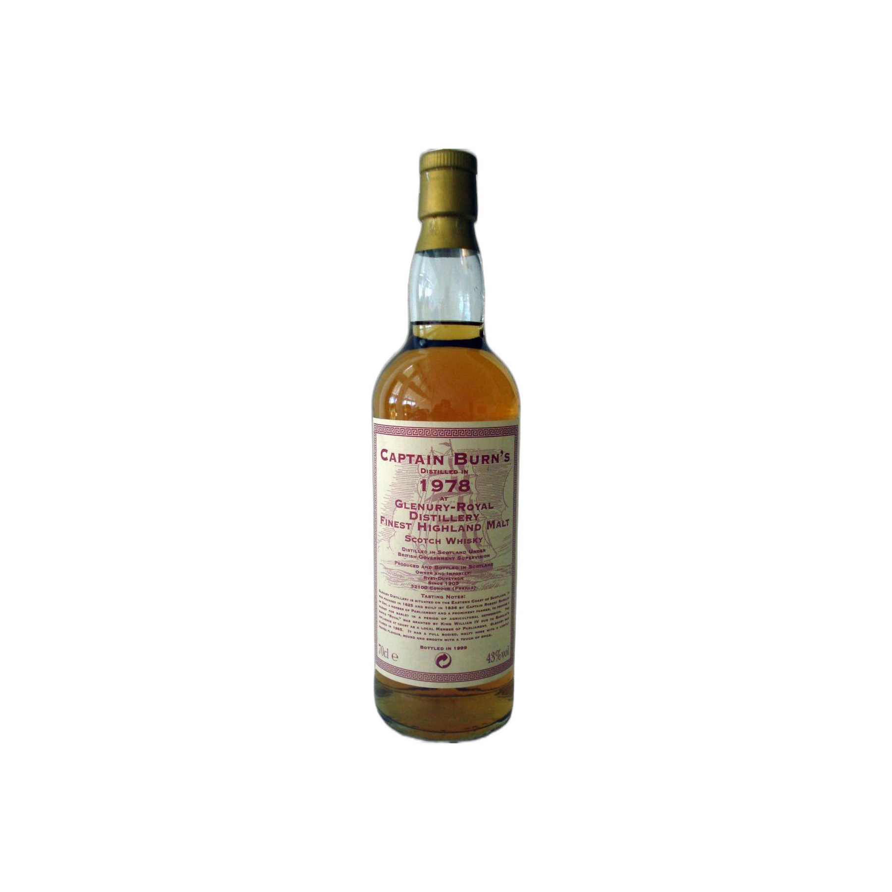 Glenury Royal 1978 21 Years Single Malt Whisky