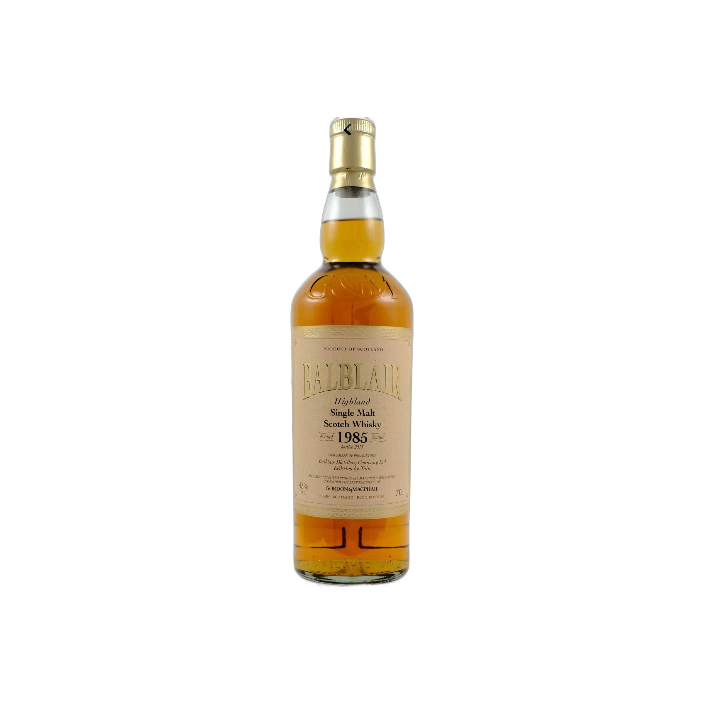 Balblair Licensed Bottling 1985 30 Years Single Malt Whisky