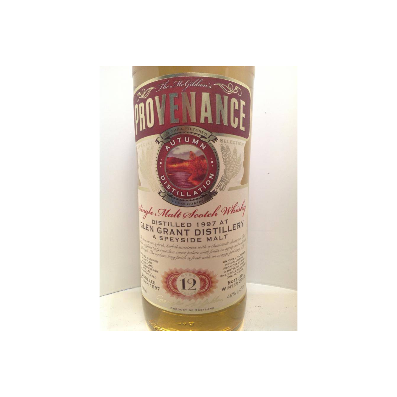 Glen Grant McGibbon's Provenance 1997 12 Years Single Malt Whisky 3