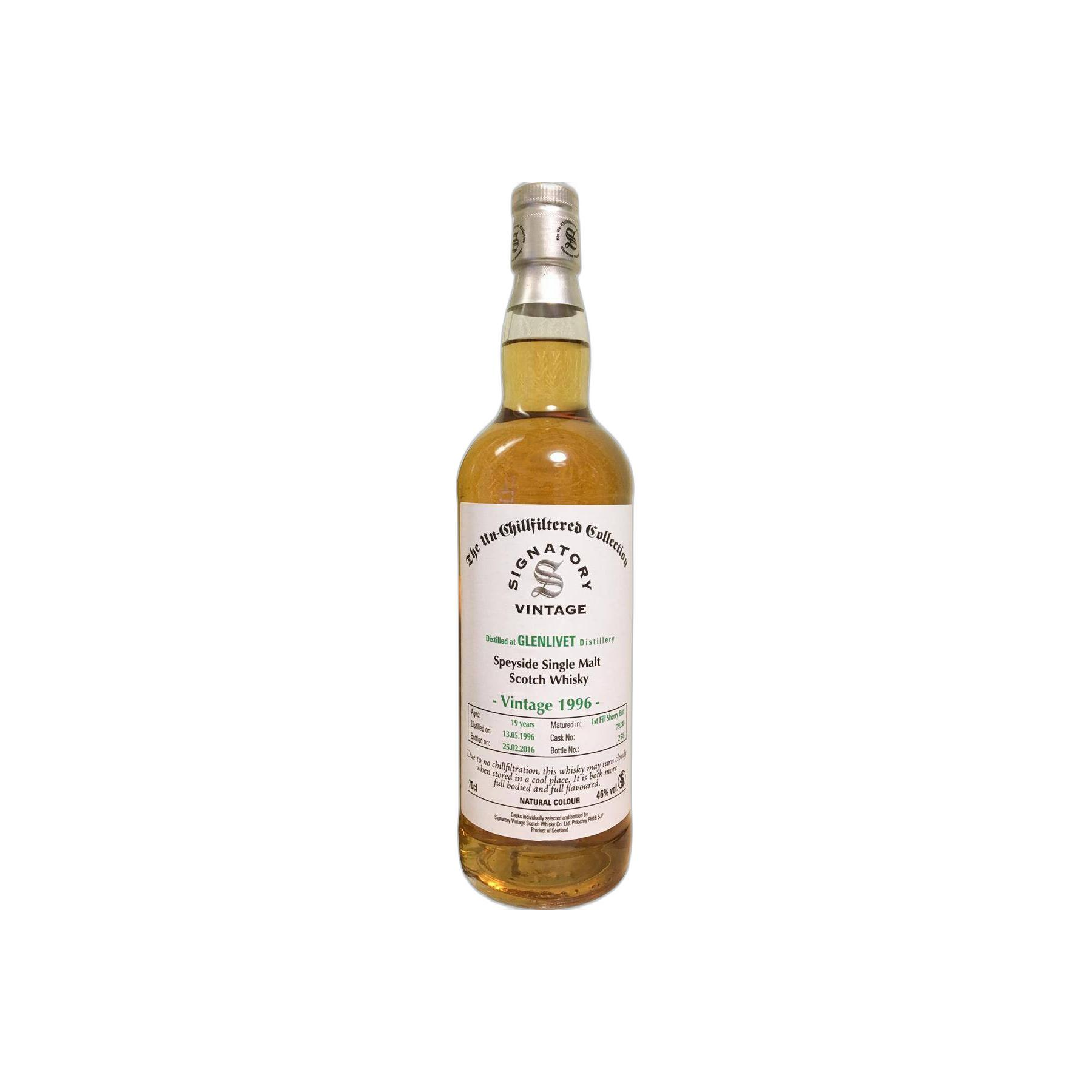 The Glenlivet The Un-Chillfiltered Collection 1996 19 Years Single Malt Whisky