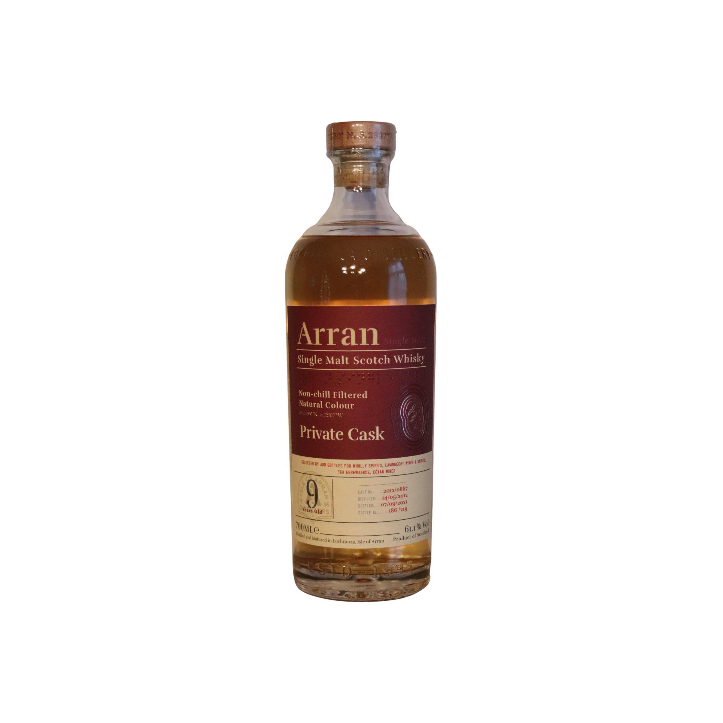 Arran Private Cask 2012 9 Years Single Malt Whisky