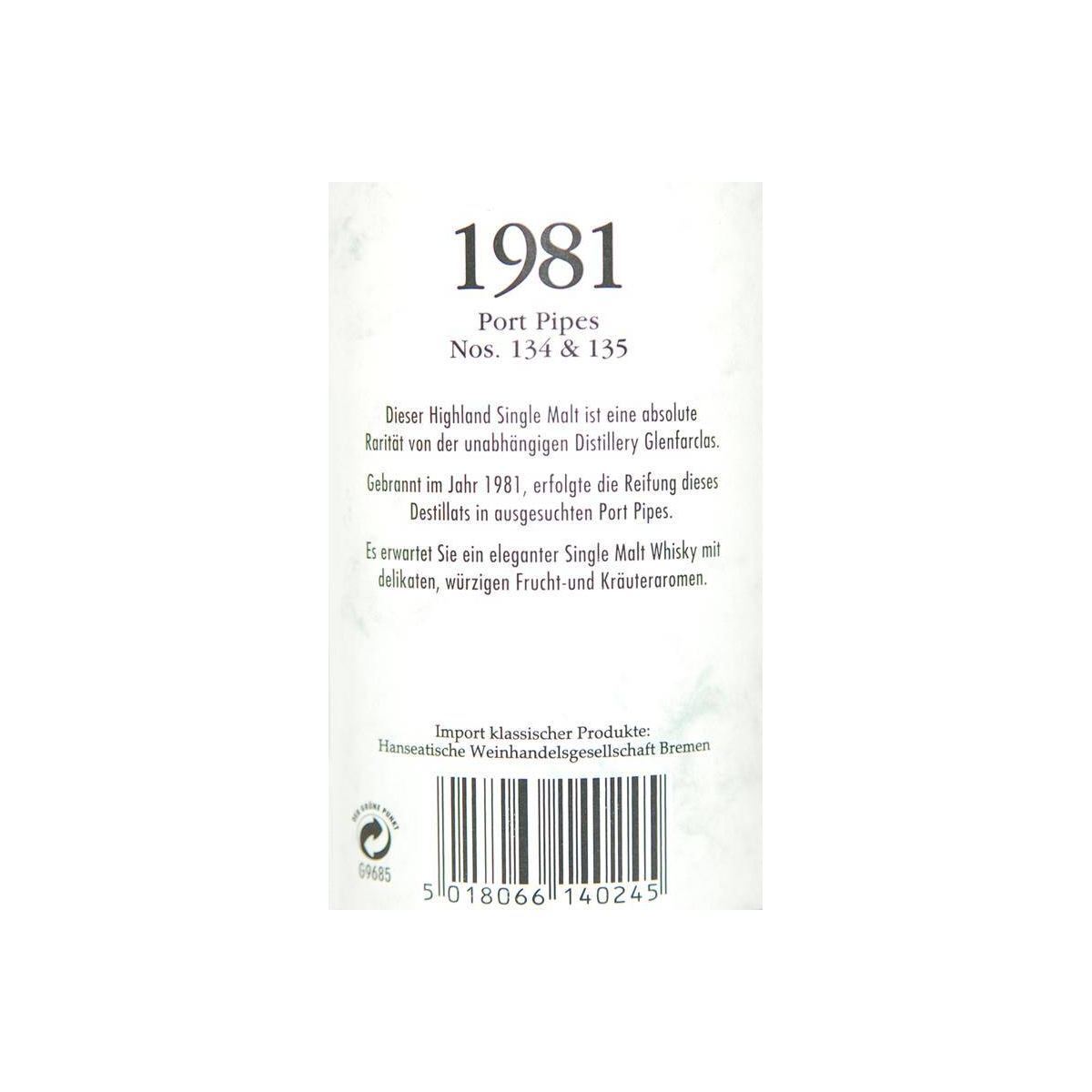 Glenfarclas 1981 33 Years Single Malt Whisky 2