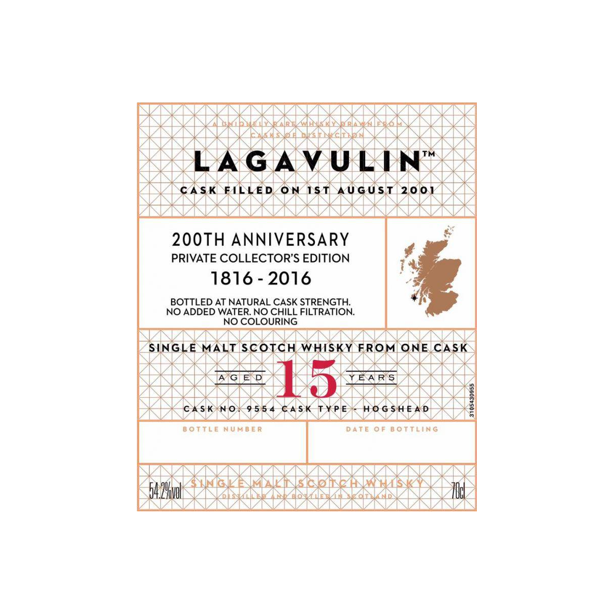 Lagavulin 2001 15 Years Single Malt Whisky