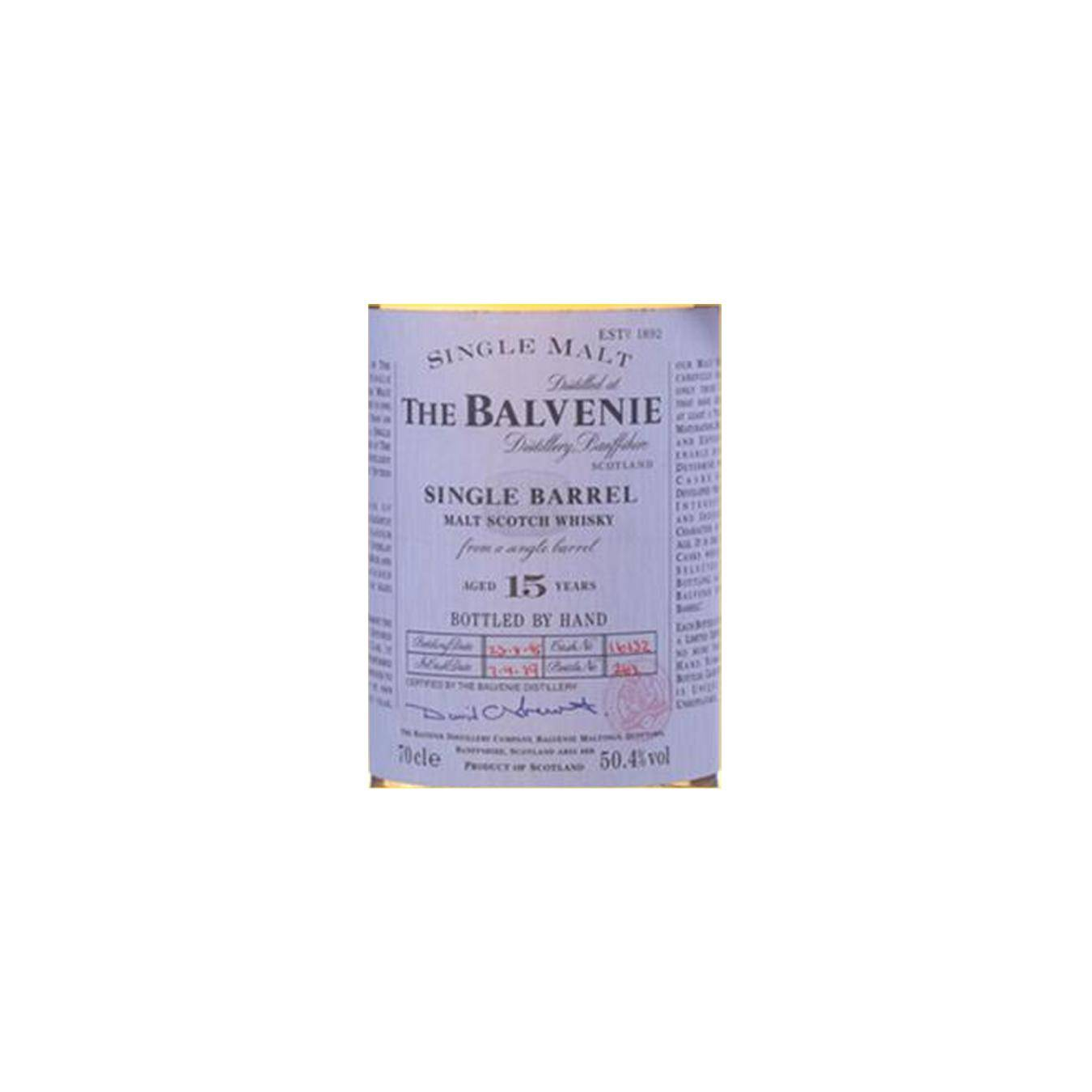 The Balvenie Single Cask 1979 15 Years Single Malt Whisky