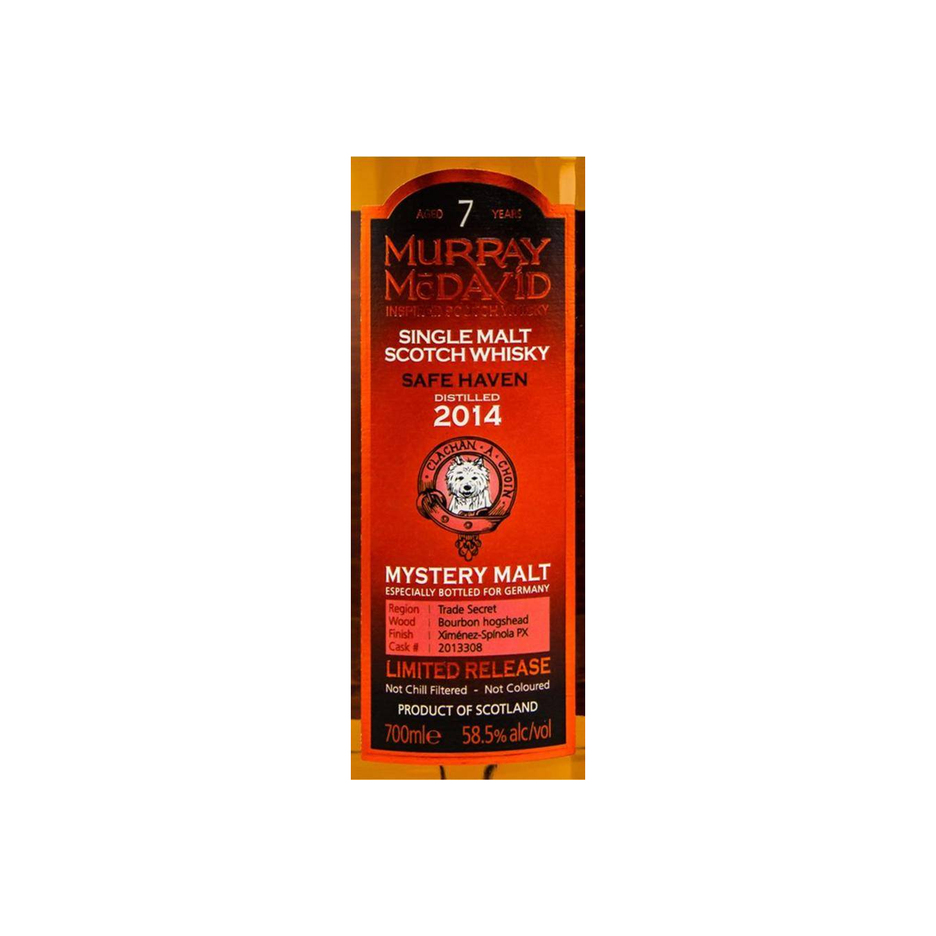 Murray McDavid 2014 7 Years Single Malt Whisky 3