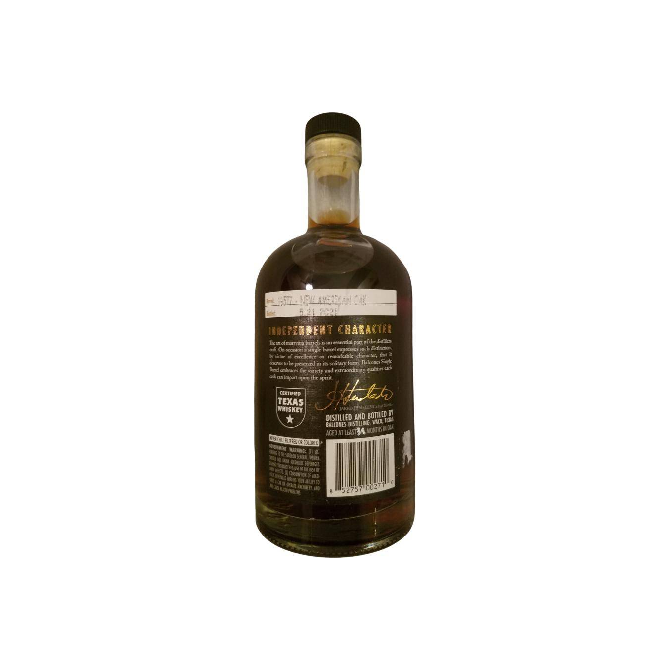 Balcones Single Cask 3 Years Single Malt Whisky 2