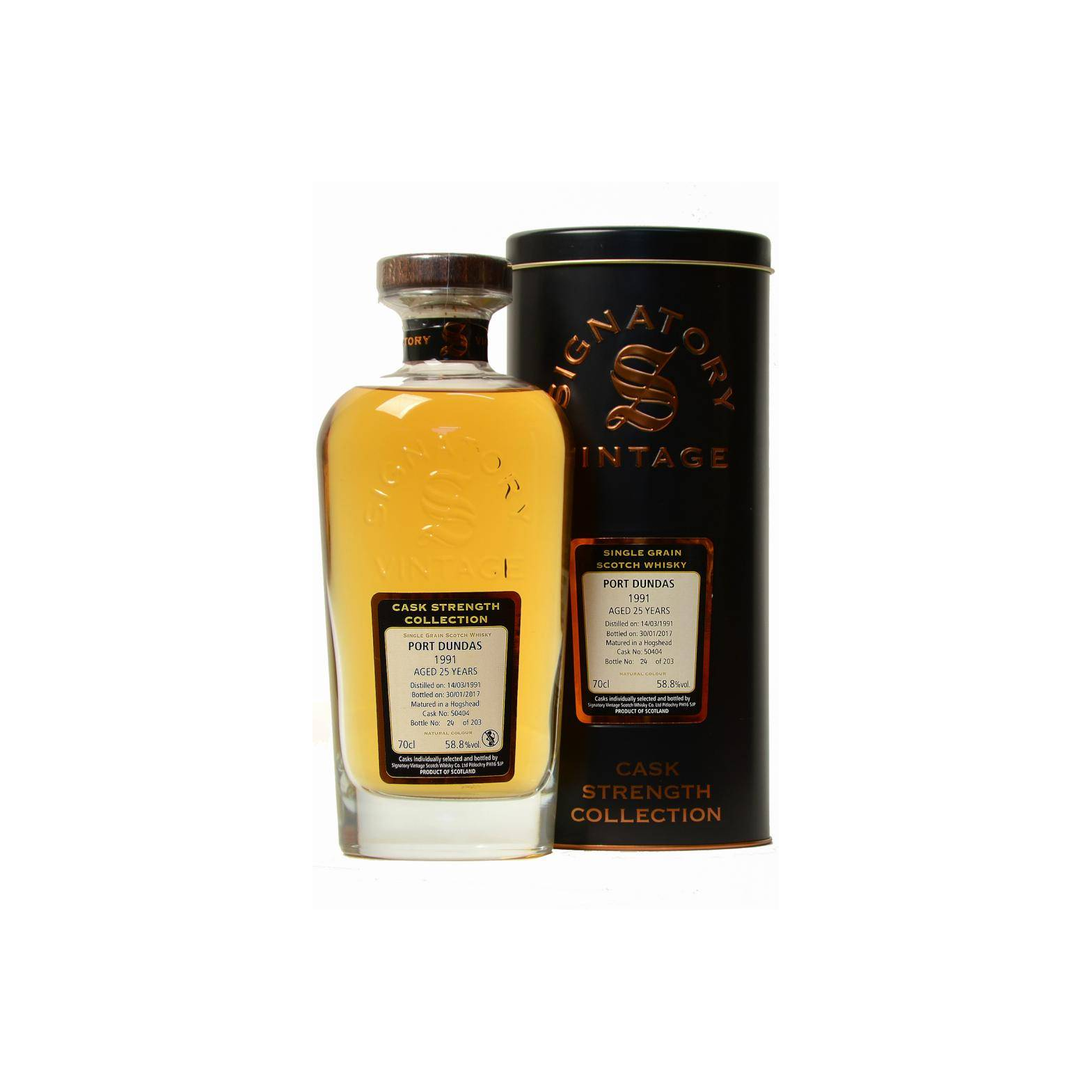 Port Dundas Cask Strength Collection 1991 25 Years Single Grain Whisky 2